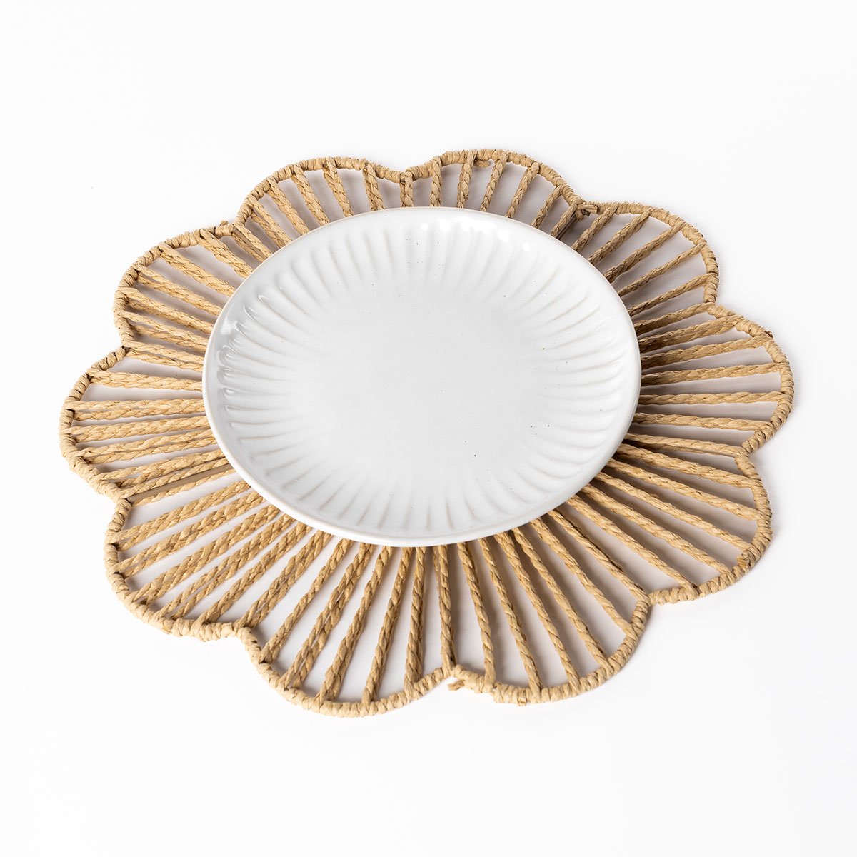 Individual de mesa BLOOMY bege 38cm