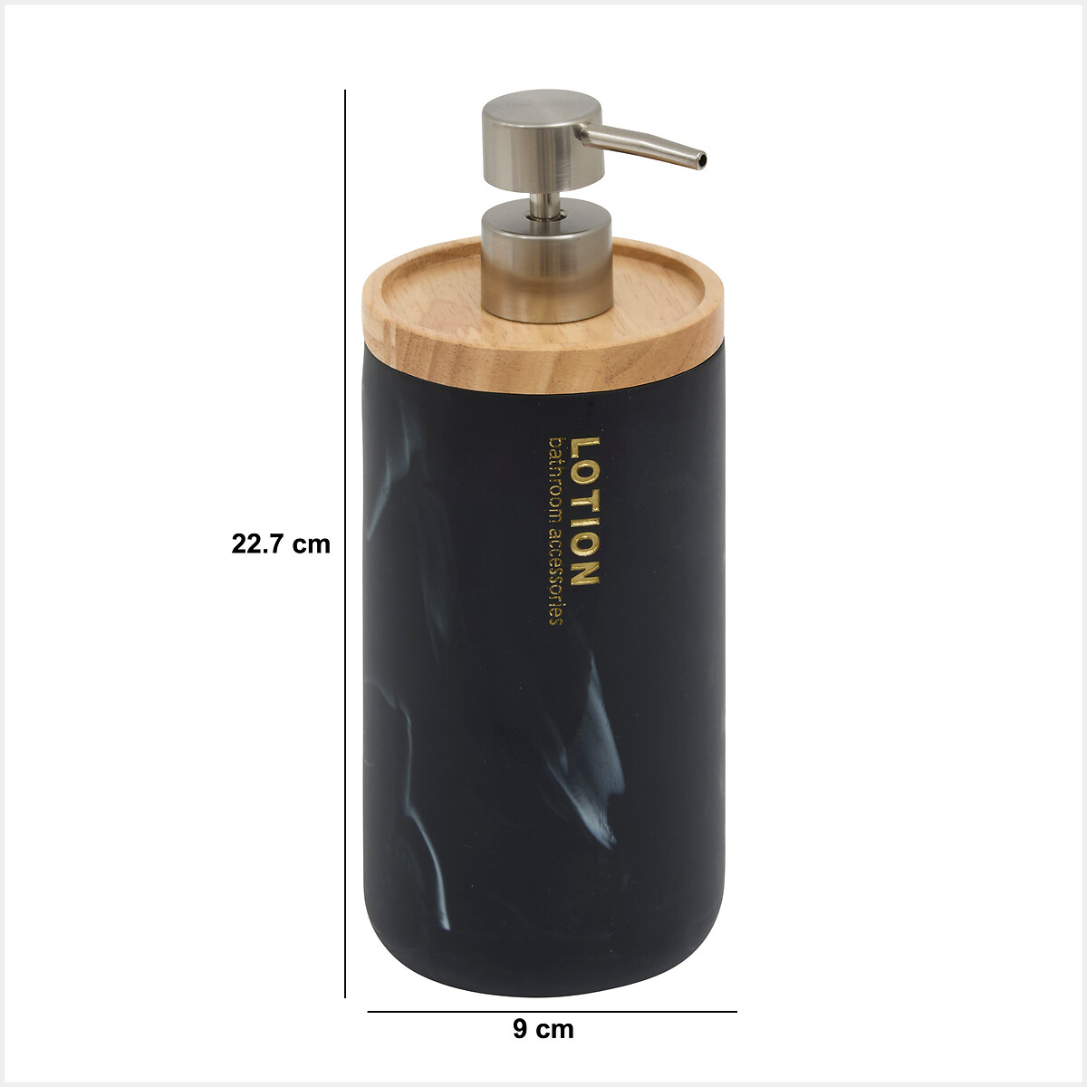 Doseador preto para sabonete liqu&iacute;do LEA 842ml