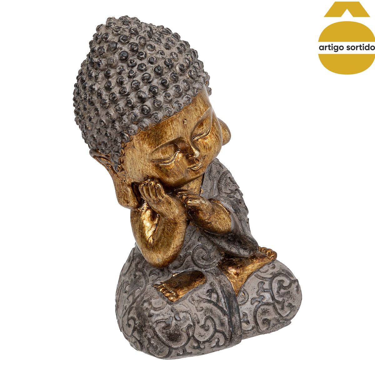 Est&aacute;tua buda dourada lee