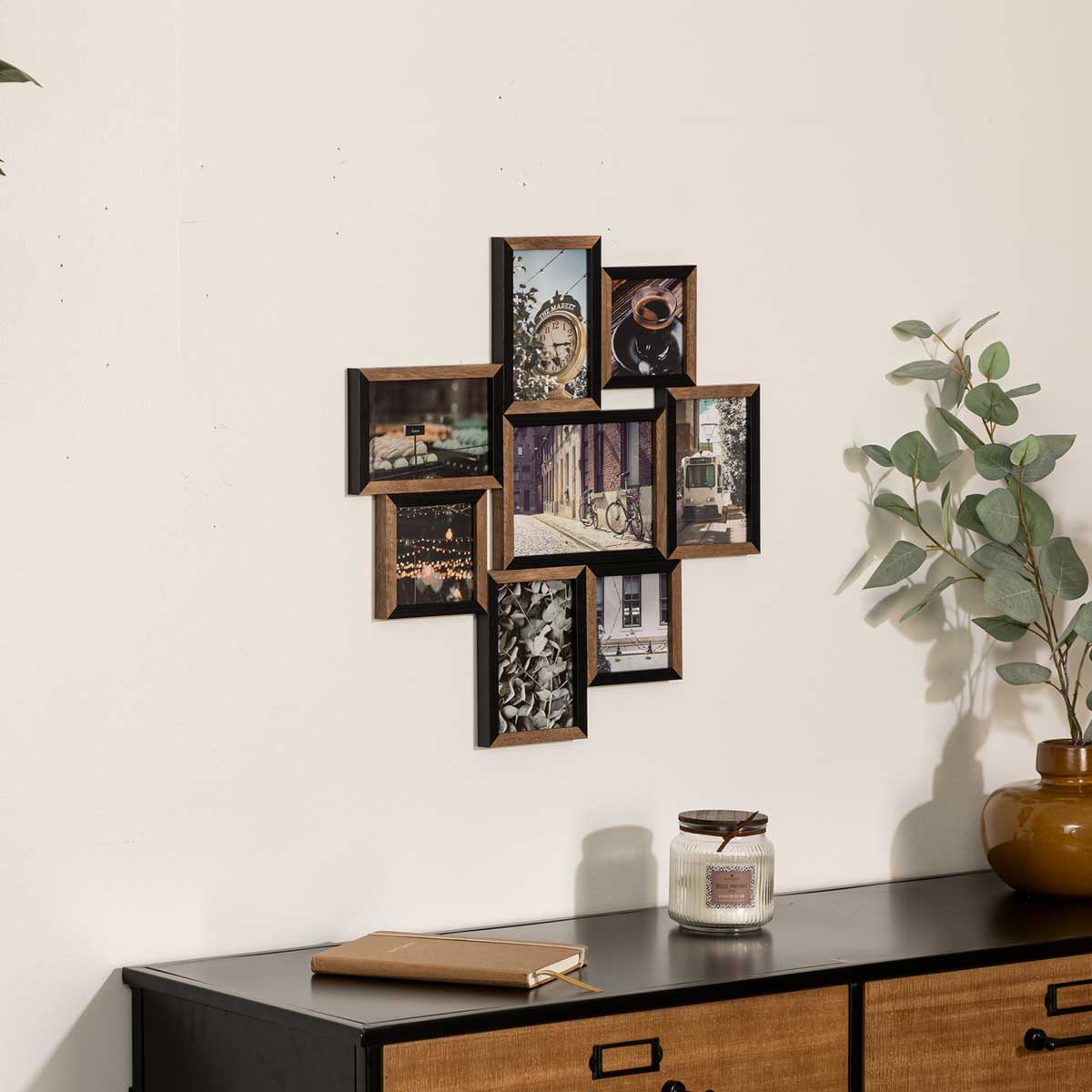 Multimoldura ARTHUR para 8 fotos,  Multimoldura ARTHUR para 8 fotos