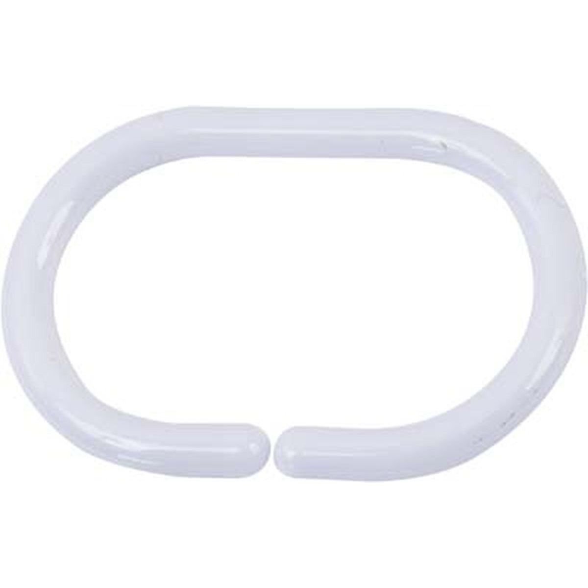 12 argolas para cortinas de banho