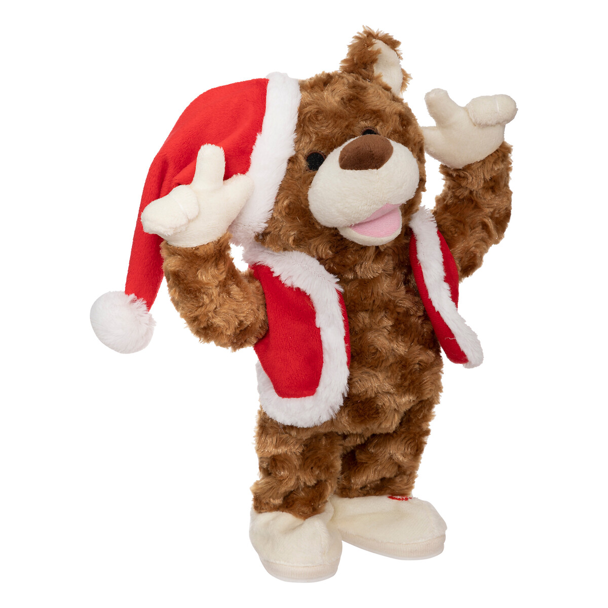 Figura urso dan&ccedil;arino com m&uacute;sica e movimento 31cm