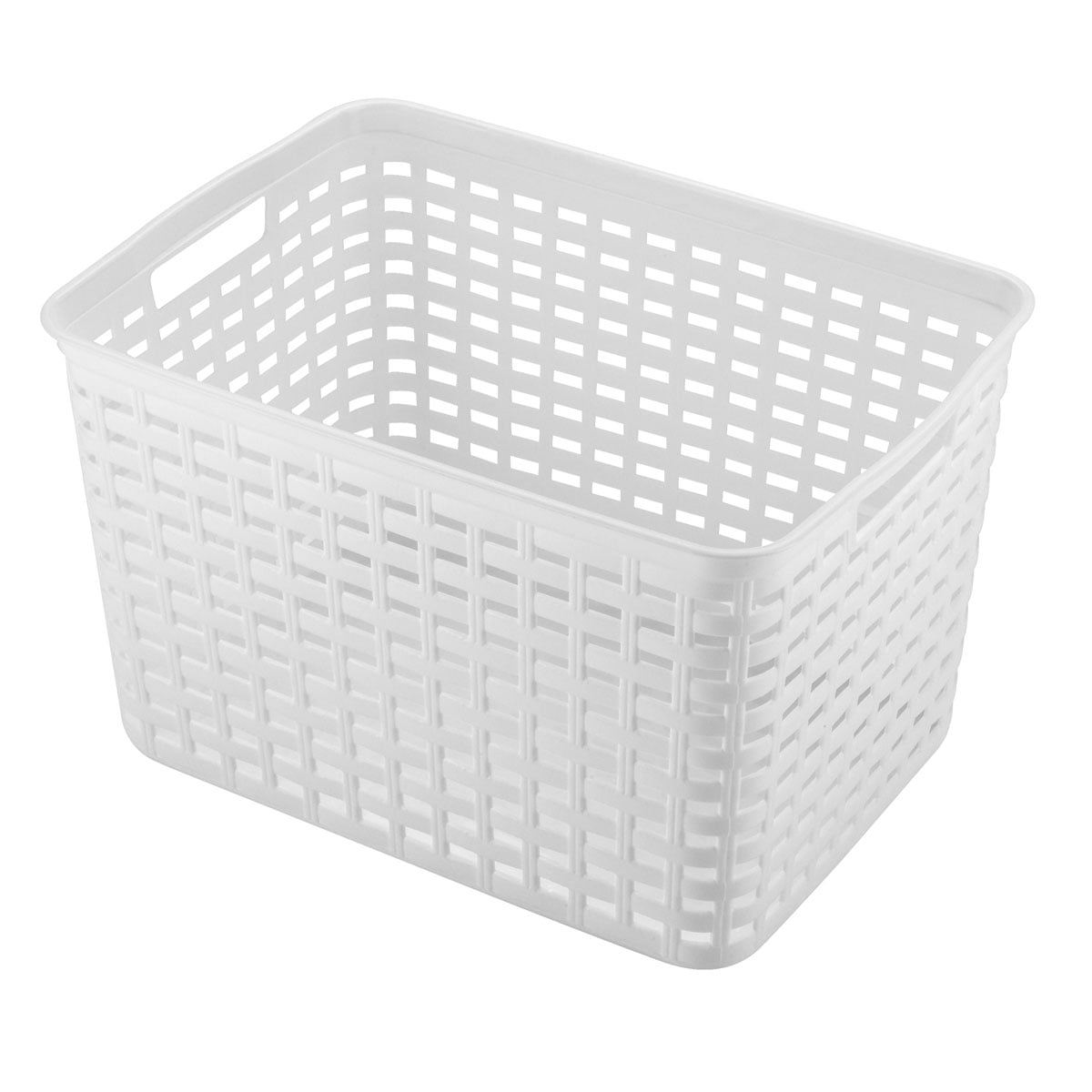 Cesto de arruma&ccedil;&atilde;o branco