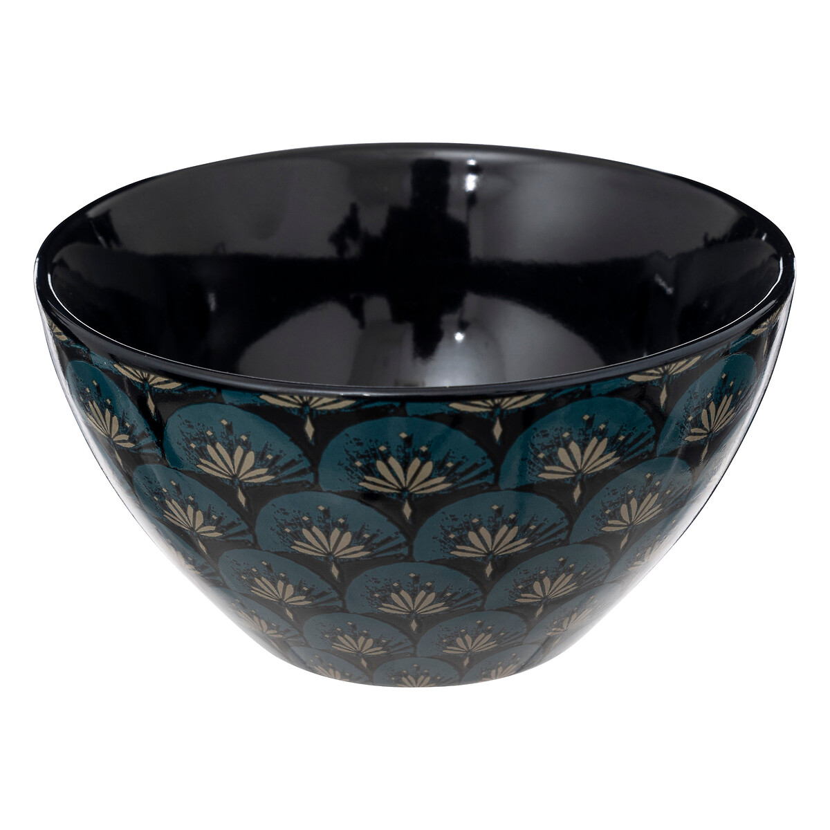 Tigela JILL azul escuro em cer&acirc;mica 70cl