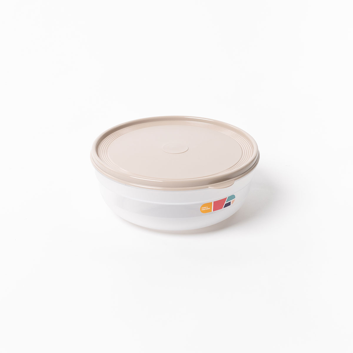Caixa hermética redonda bege 2,8l