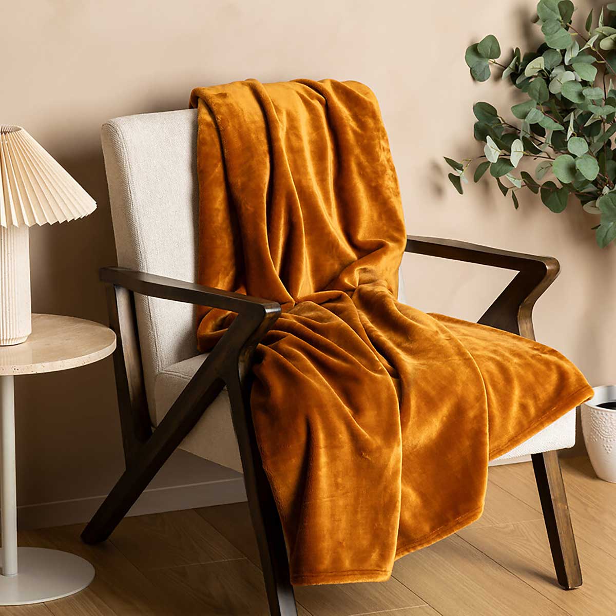 Manta CUDDLY ocre 130x180cm