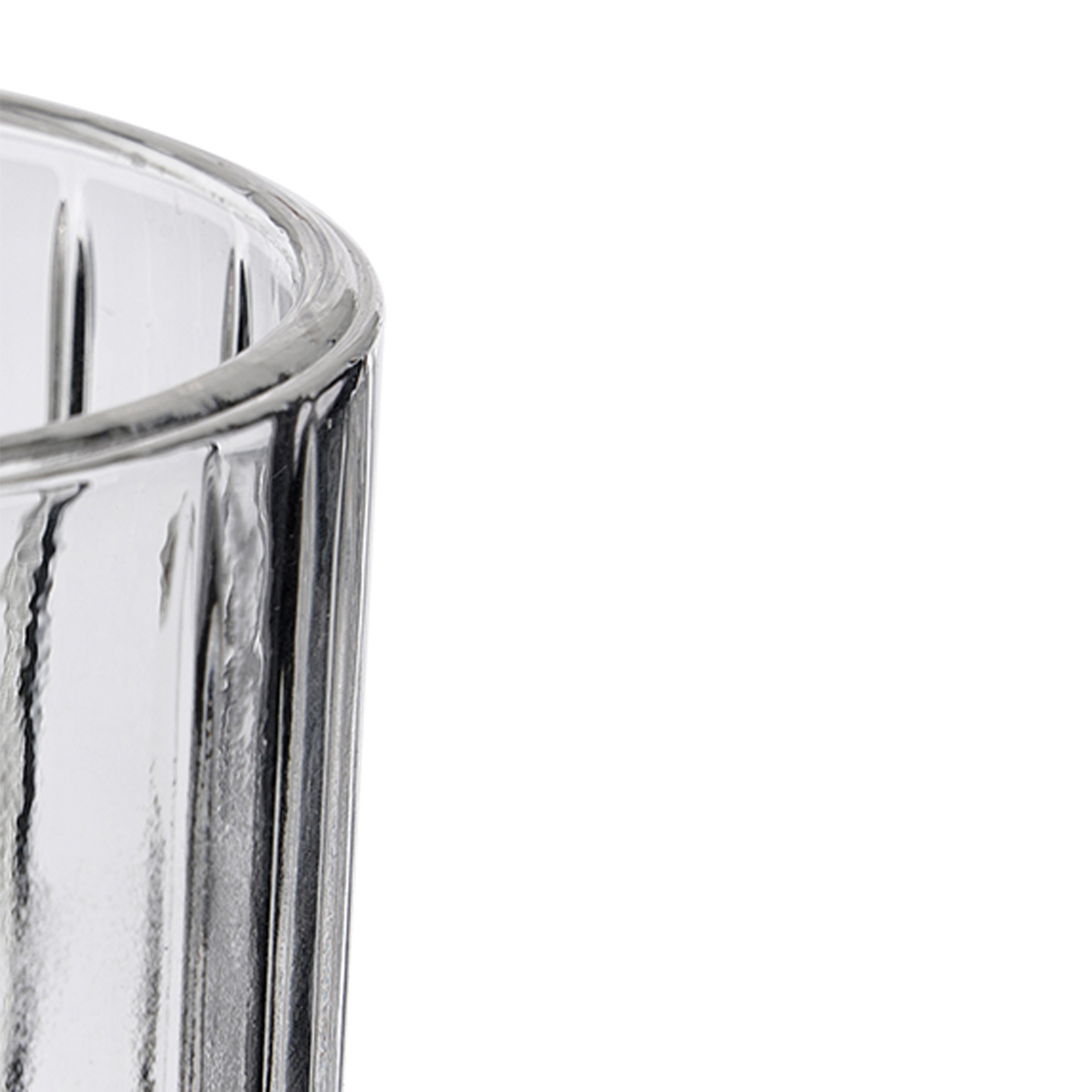 Copo de &aacute;gua riscas em vidro 350ml