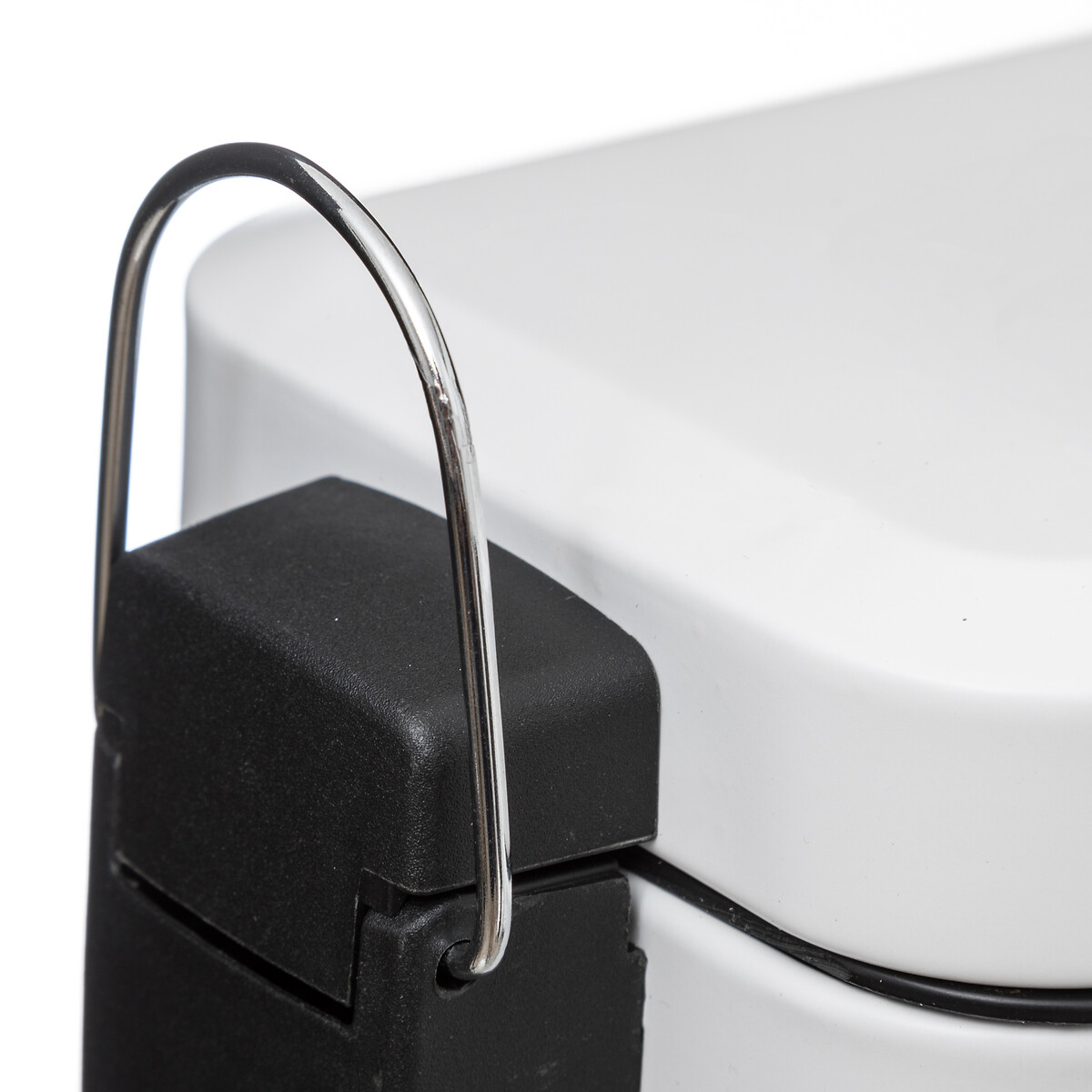 Balde wc retangular branco 5l