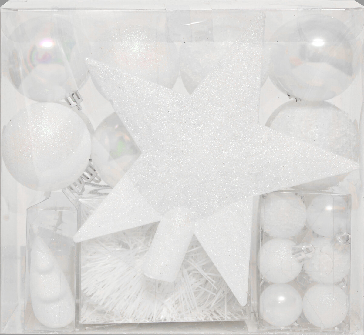 Conjunto de 44 pe&ccedil;as para decora&ccedil;&atilde;o brancas