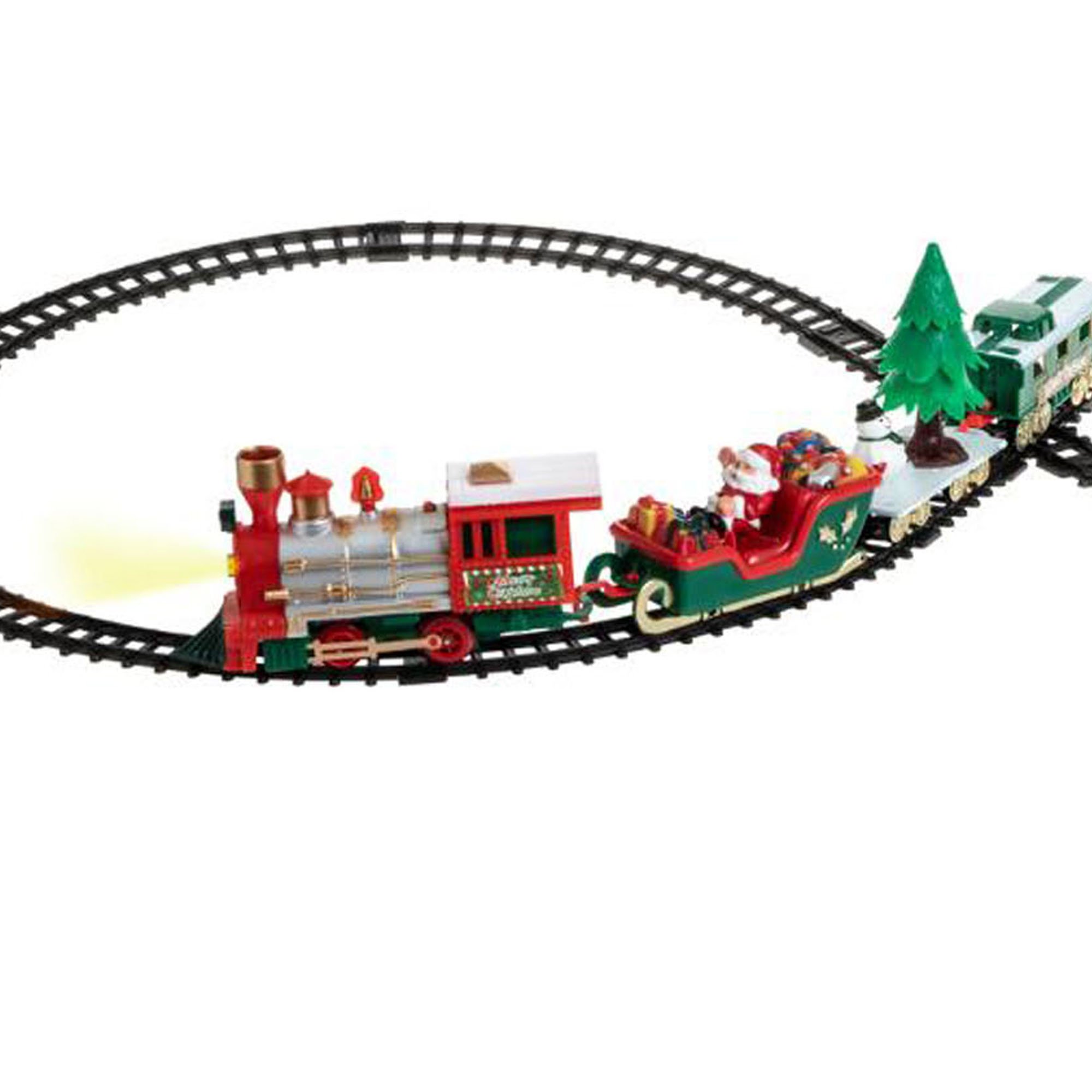 Pista de comboio natalício com 22 peças