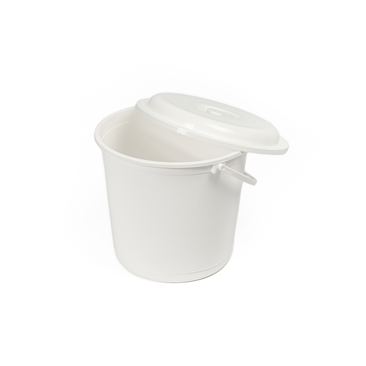 Balde com tampa EUROPA branco 16l