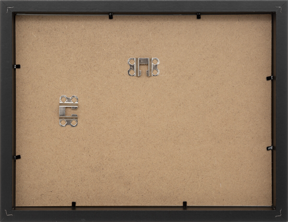 Multimoldura para 2 fotos EVA preta 10x15cm