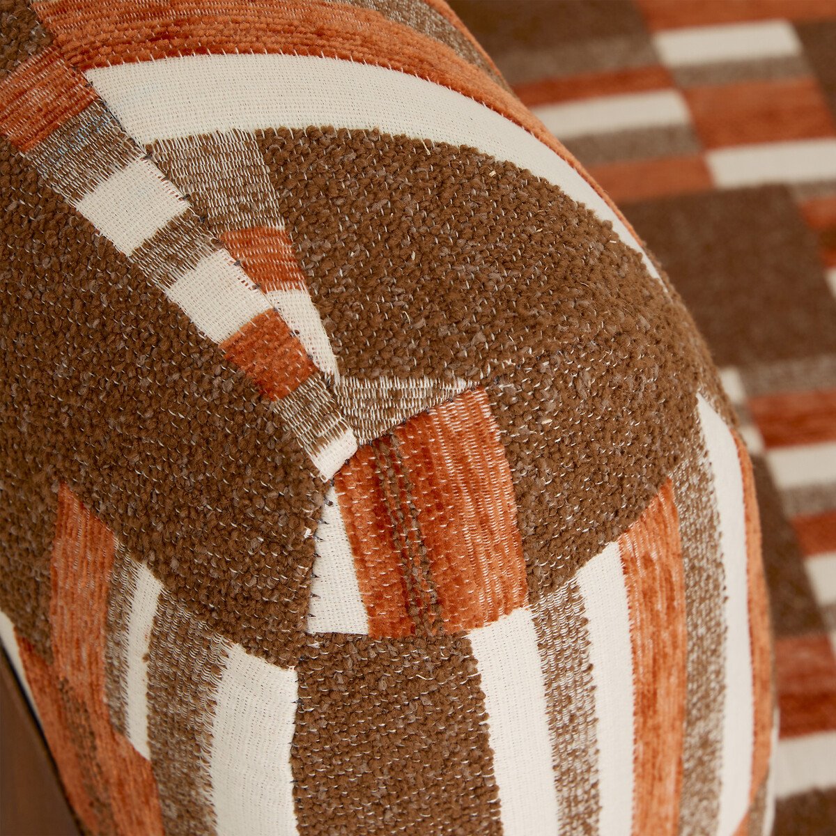 Poltrona CALIX terracota em tecido 69x63x72cm