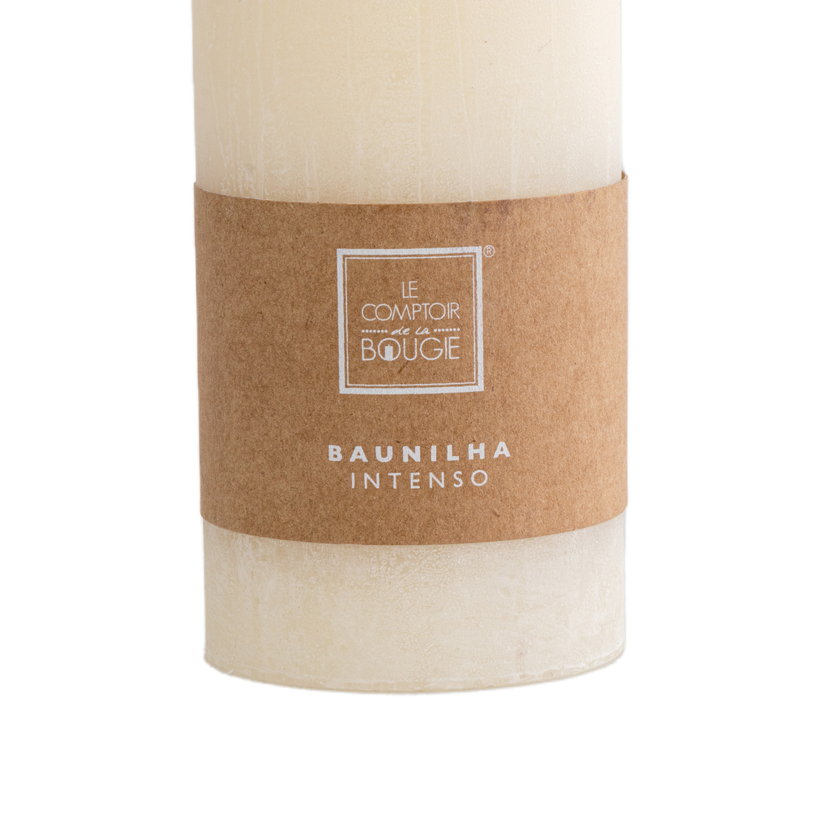 Vela perfumada PILAR de baunilha 18cm