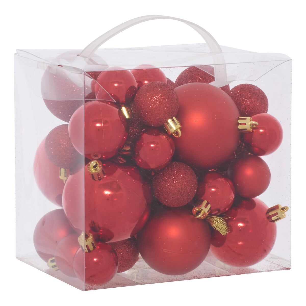 Conjunto de 35 bolas vermelhas