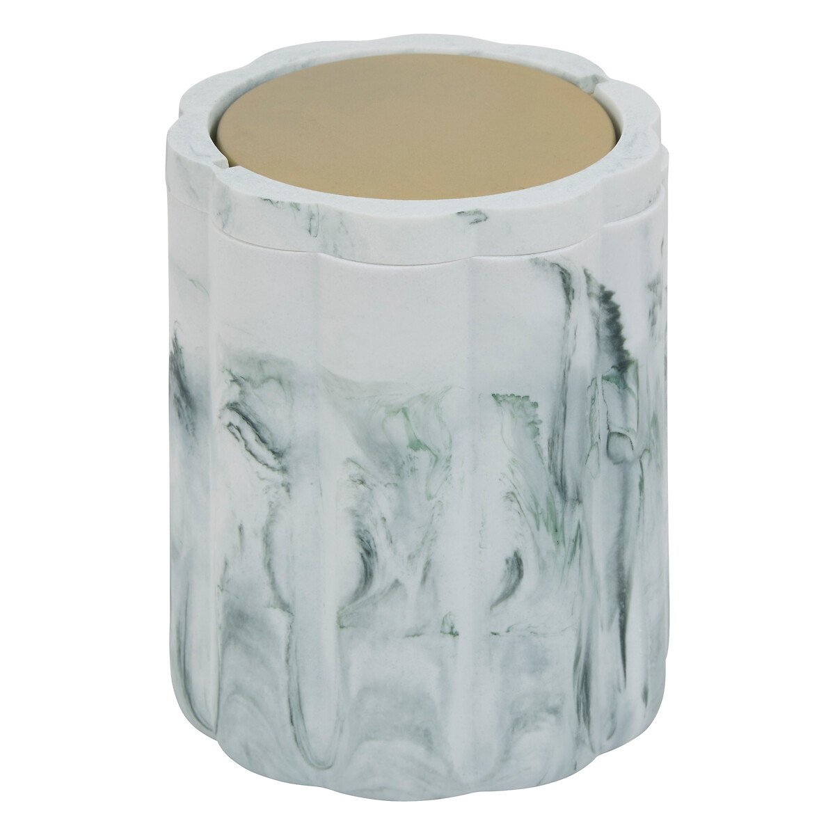 Balde do lixo wc MARBY branco em poliresina 1,5l