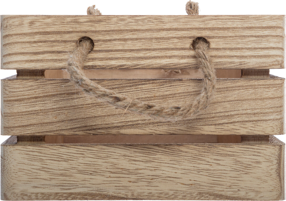 Caixa de madeira bege decorada COLONIAL