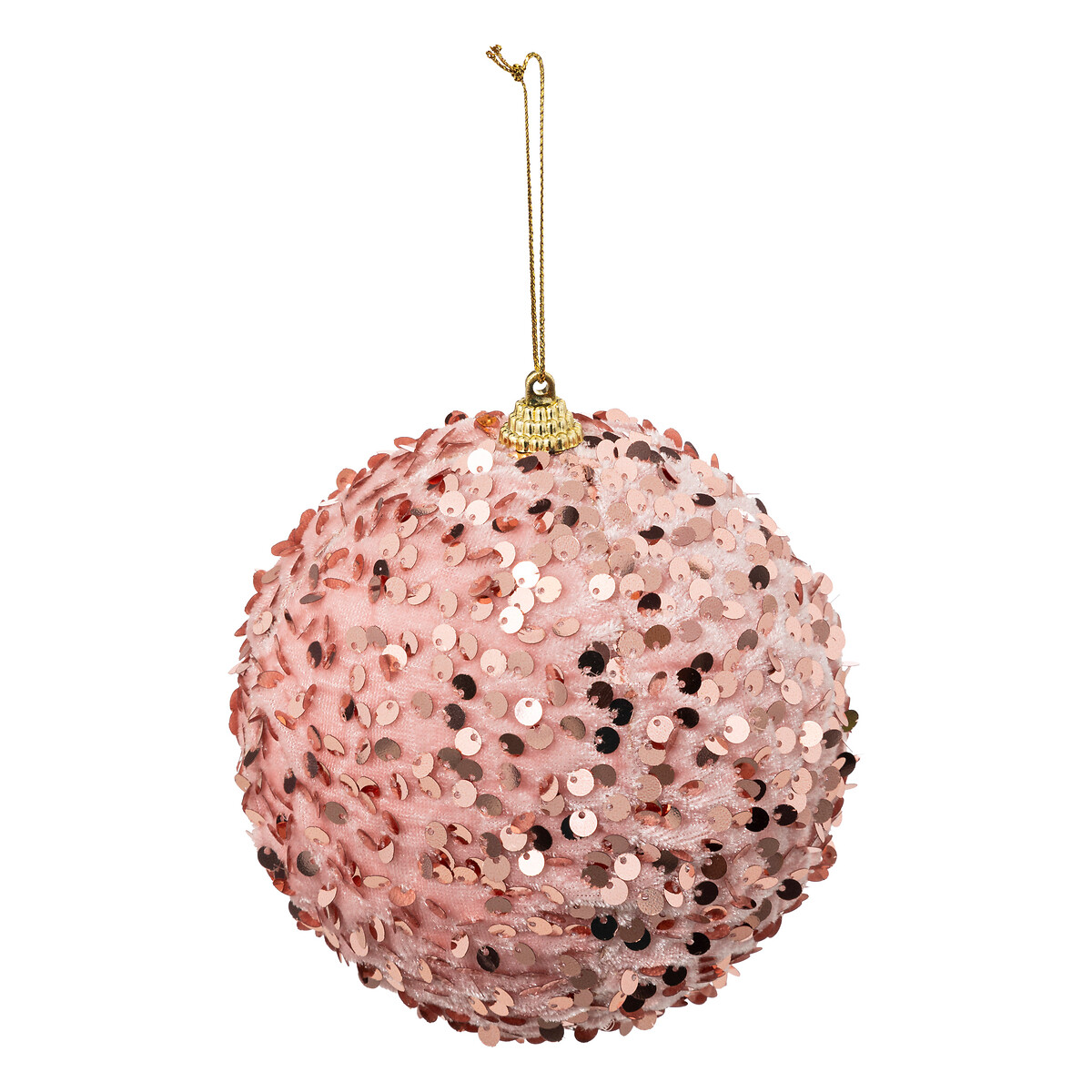 Bola com missangas rosa 12cm