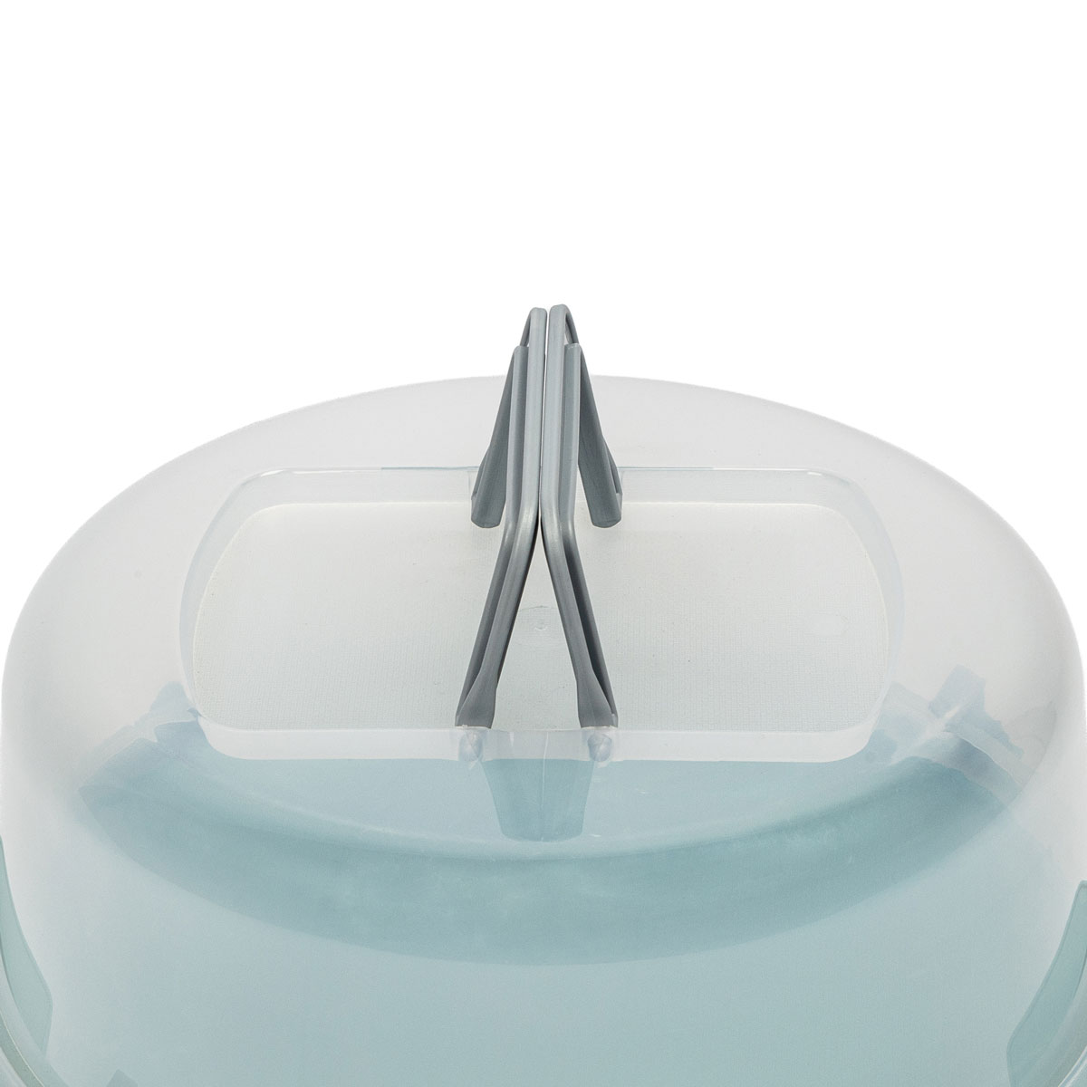 Boleira azul com tampa para transporte 36cm