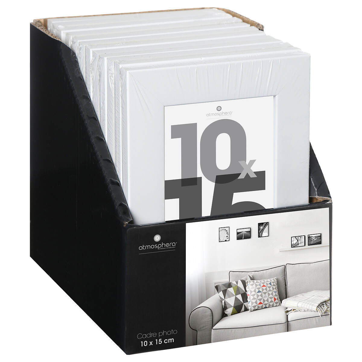 Moldura para fotos branca 10x15cm