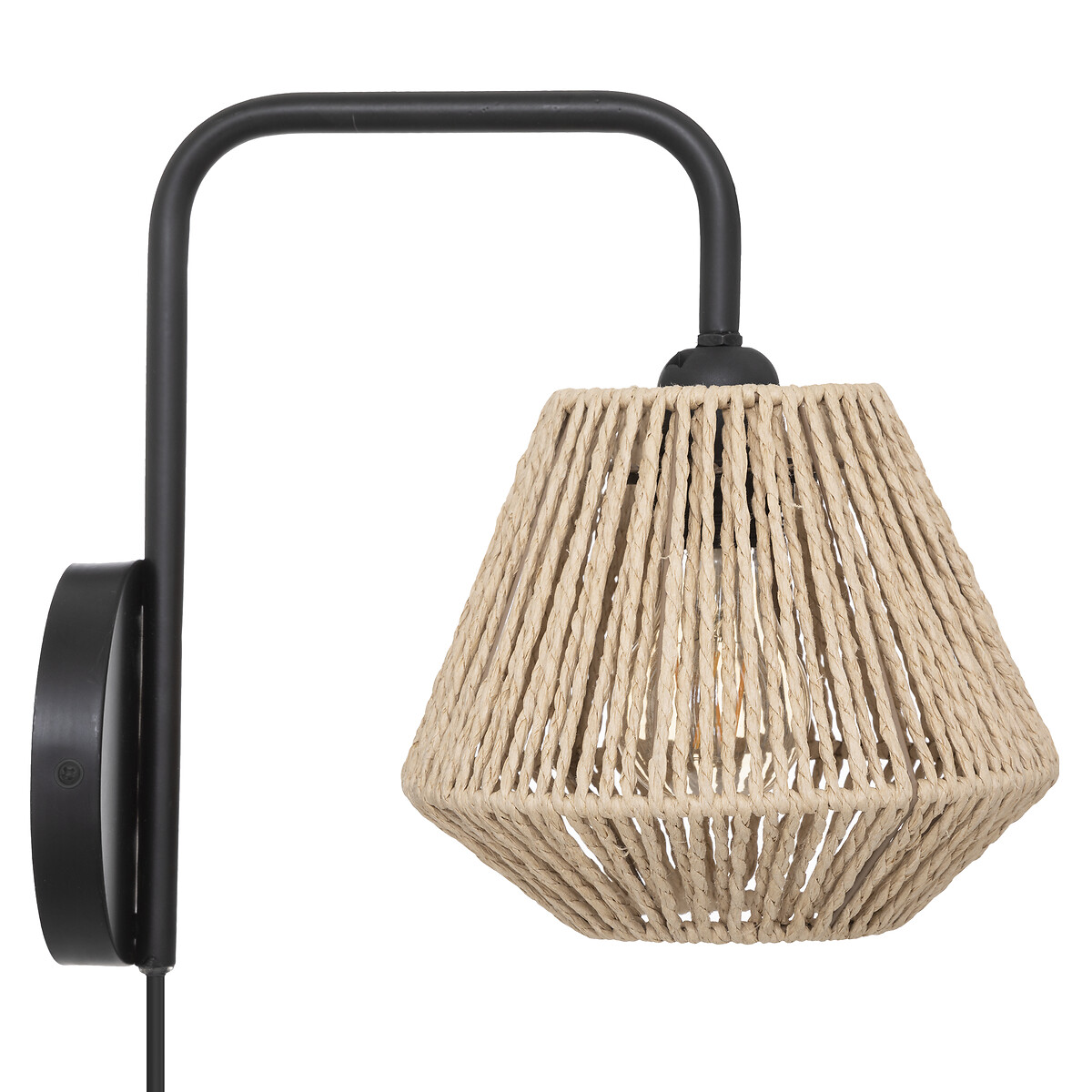 Candeeiro de parede JILY bege em corda