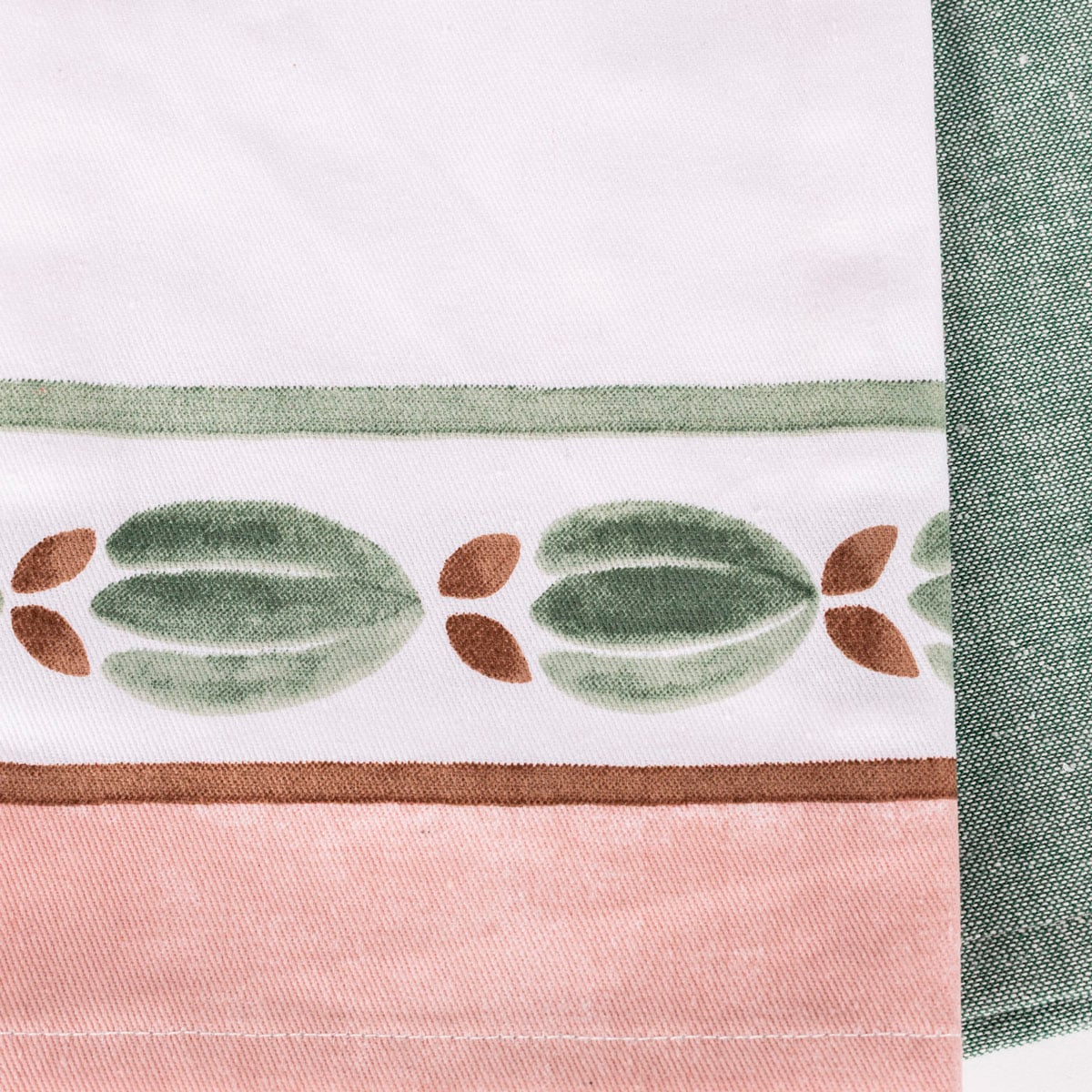 Conjunto de 2 panos de cozinha verde
