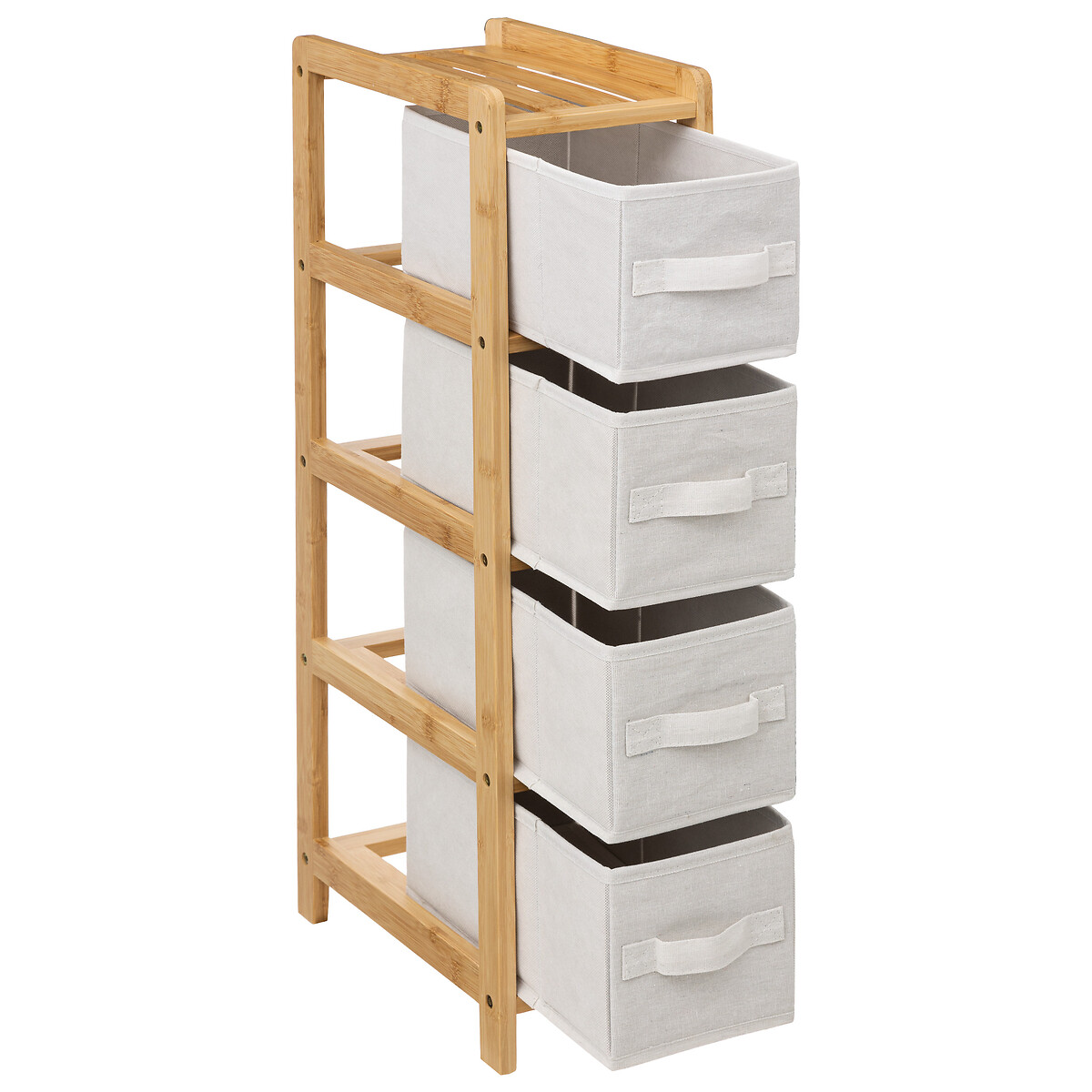 Móvel wc TIDY BOX em bambu com 4 gavetas