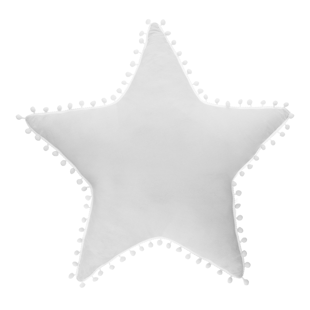Almofada Estrela C/Pompons