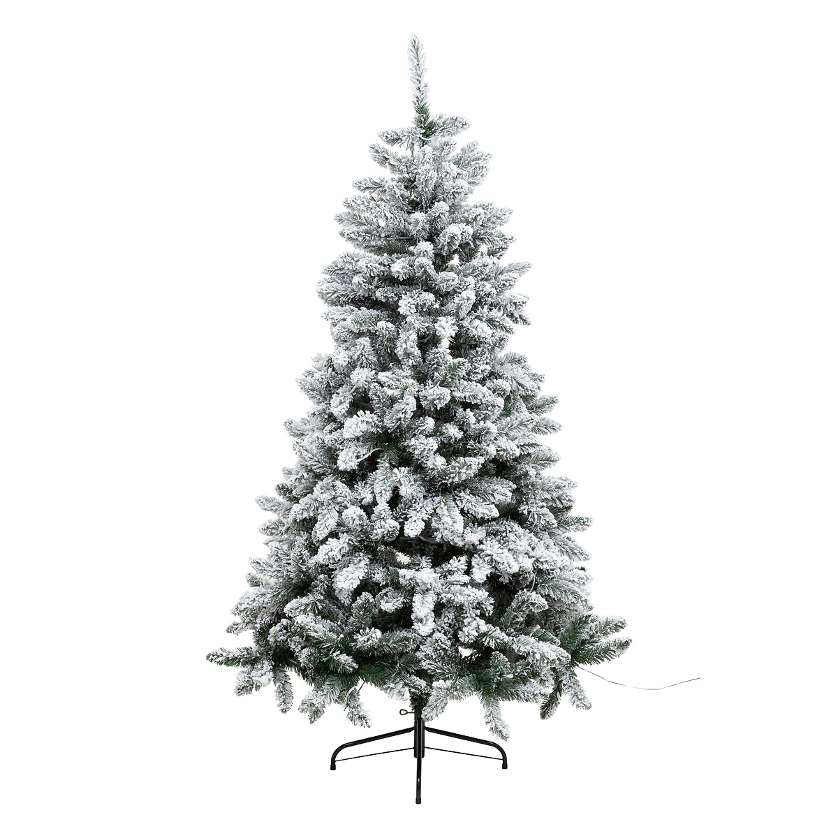 Árvore de natal SNOW LORD verde com 280 leds e neve 180cm