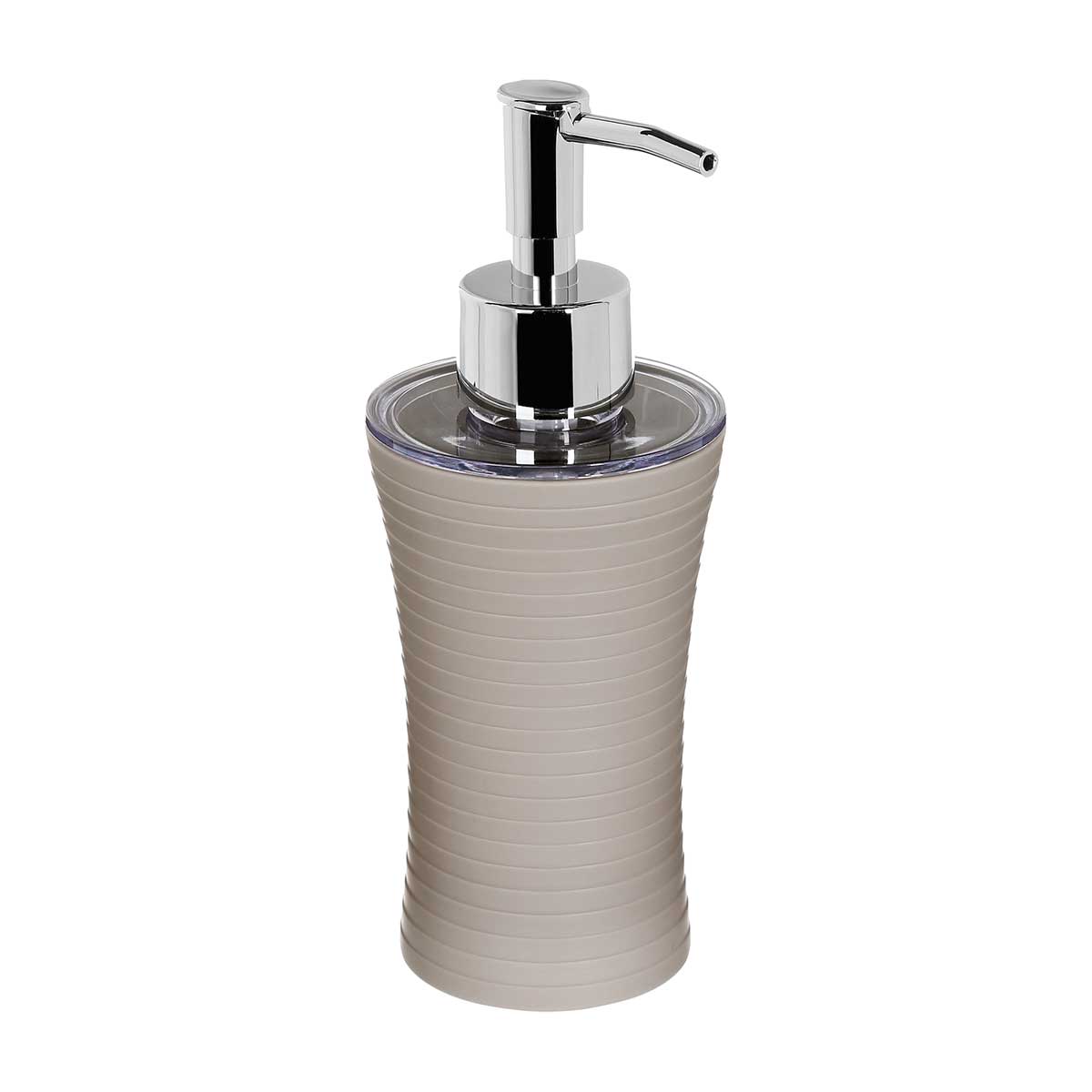 Conjunto de 3 acess&oacute;rios wc riscas taupe