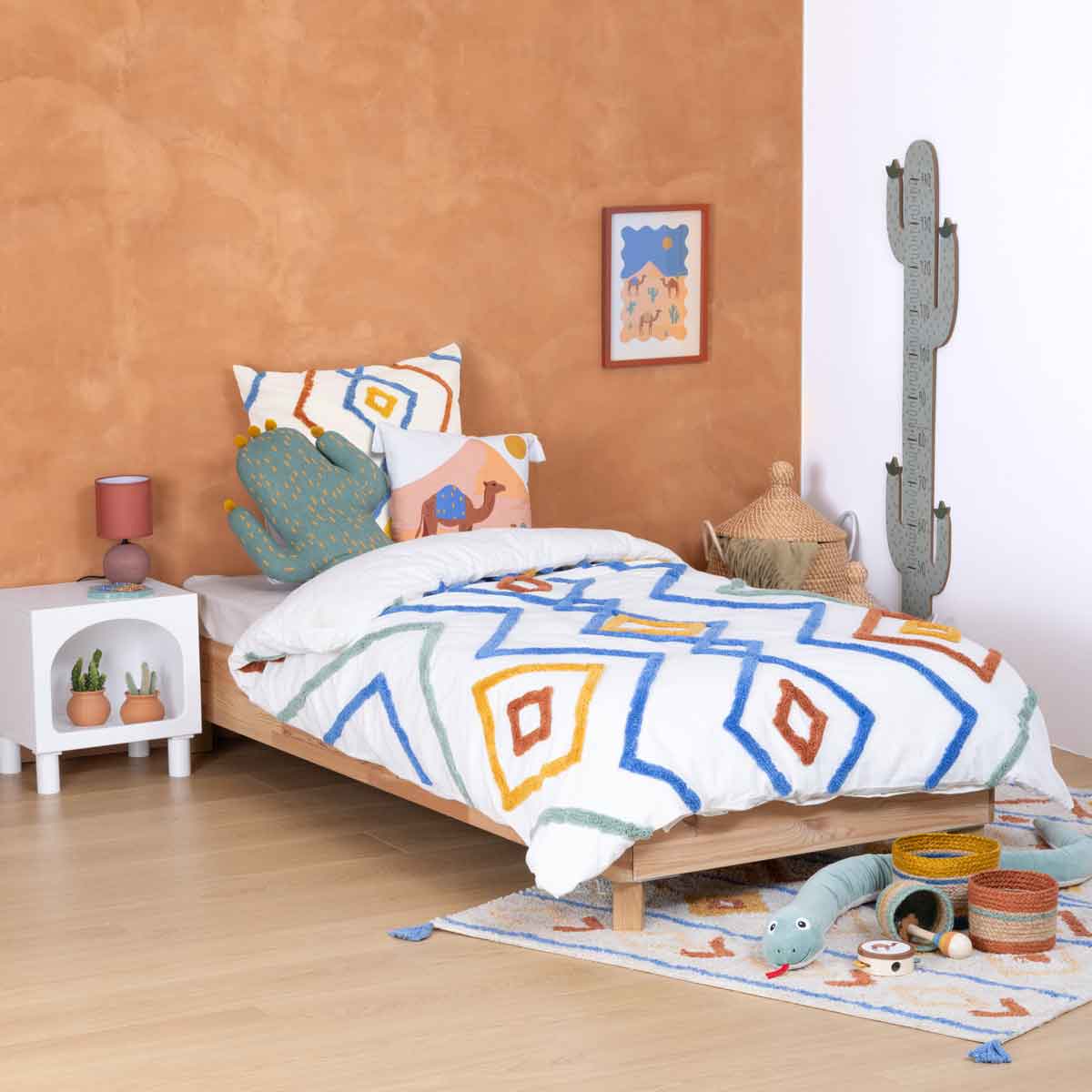 Capa de edred&atilde;o e capa de almofada EVASION MAROCAINE 140x200cm