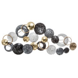 Decora&ccedil;&atilde;o mural ART D&Eacute;CO em metal 41x93cm