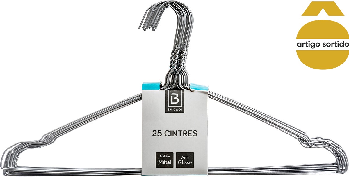 Conjunto de 25 cabides