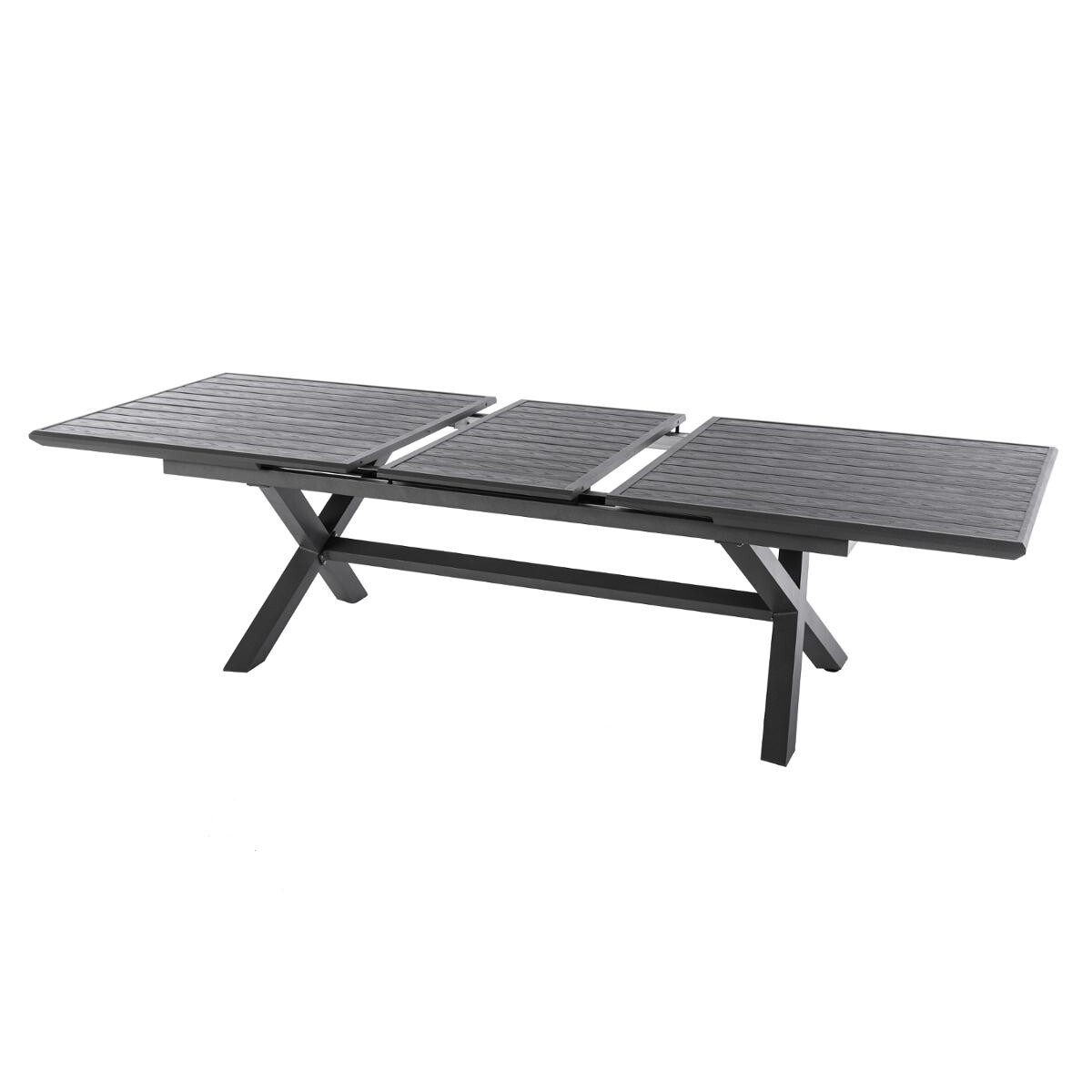 Mesa extensível AXIOME cinza ardósia 220-279cm,  Mesa extensível AXIOME cinza ardósia 220-279cm
