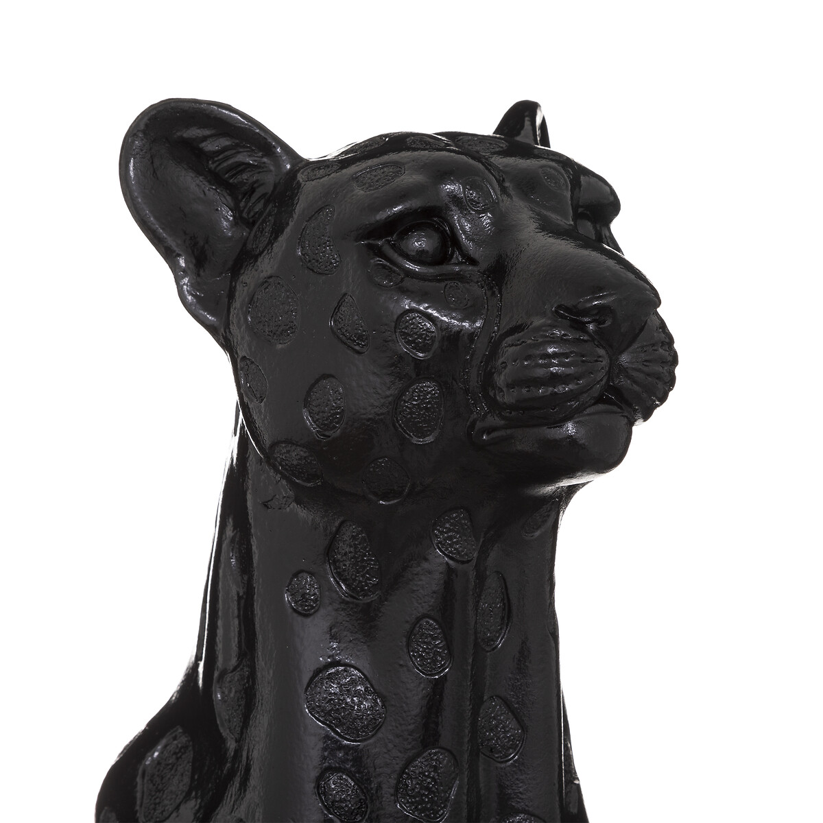Est&aacute;tua leopardo preto 90cm