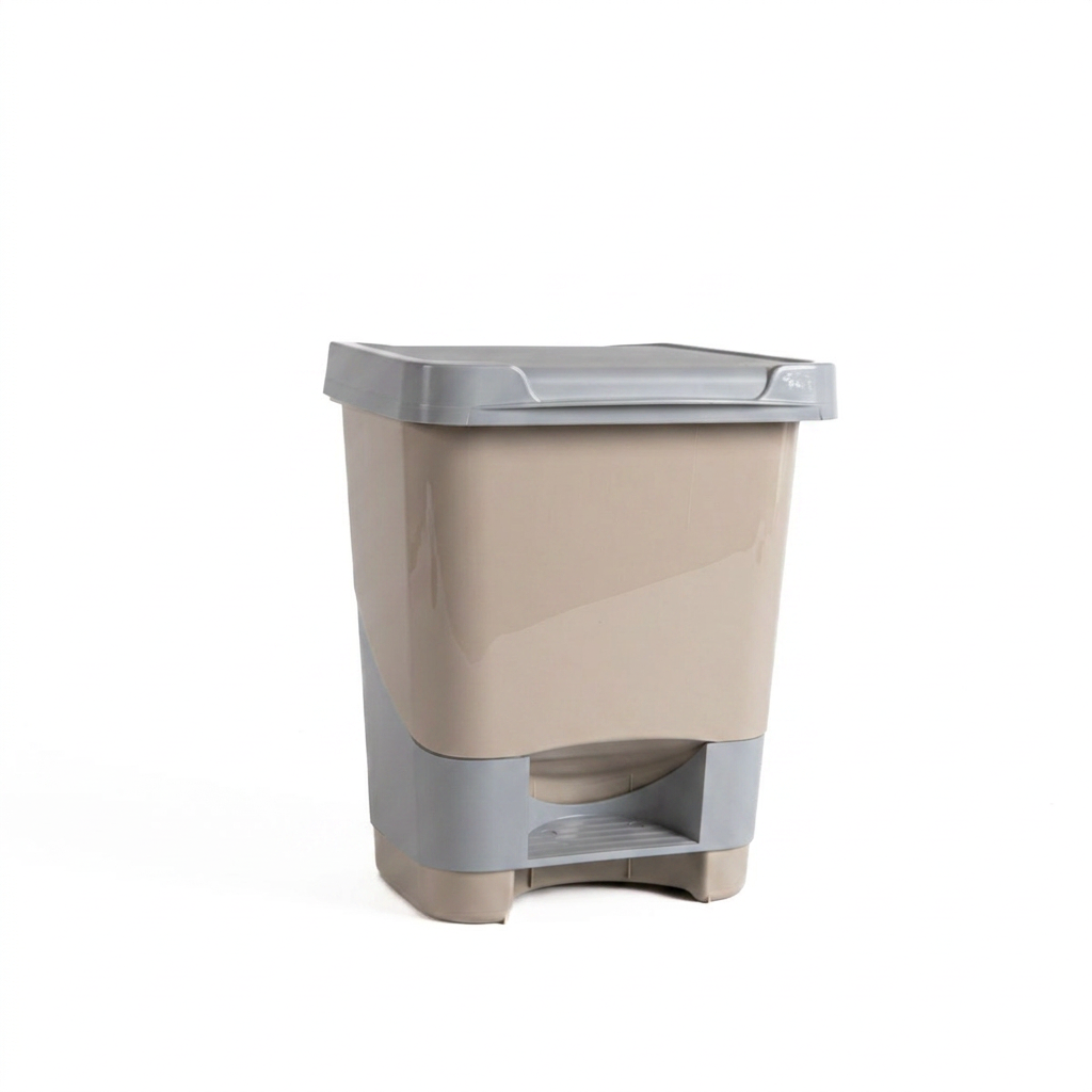 Balde do lixo 20l branco com pedal