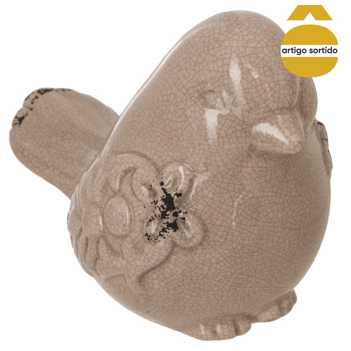 P&aacute;ssaro GARDEN em porcelana 10cm