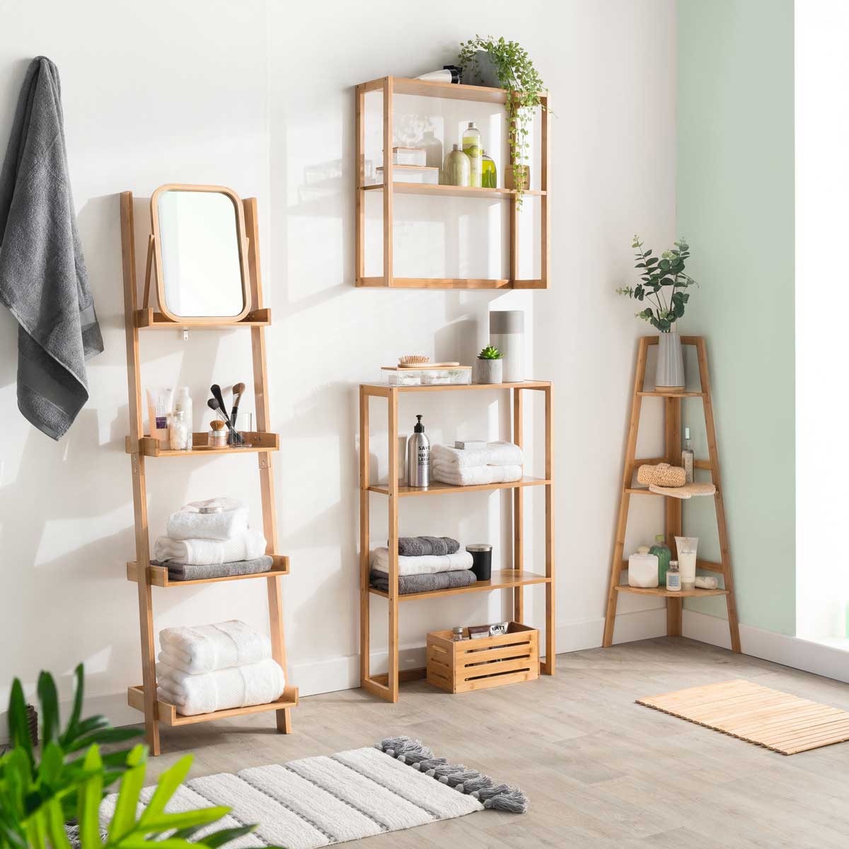 Estrado wc em bambu 40x60cm,  Estrado wc em bambu 40x60cm