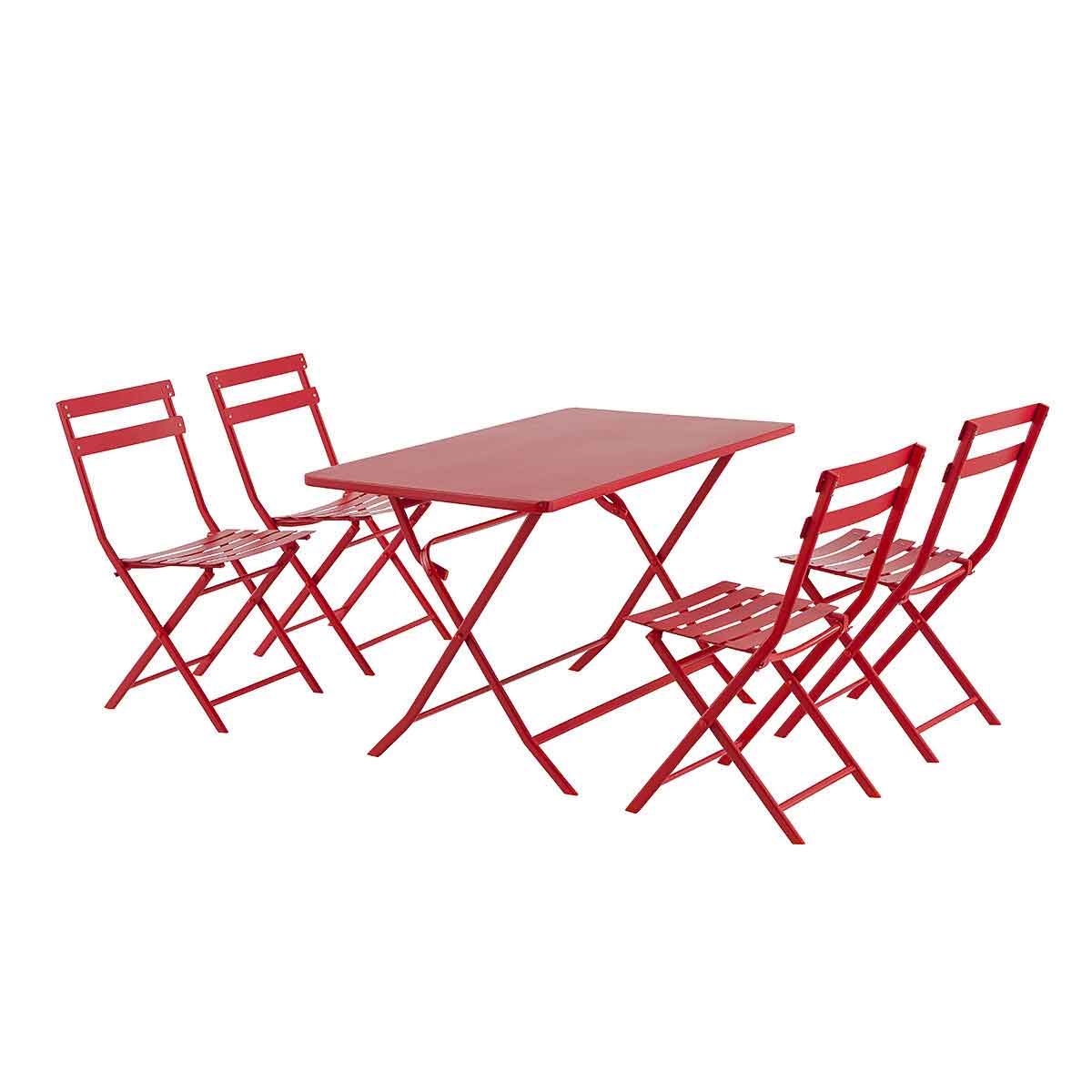 Mesa dobr&aacute;vel retangular GREENSBORO groselha