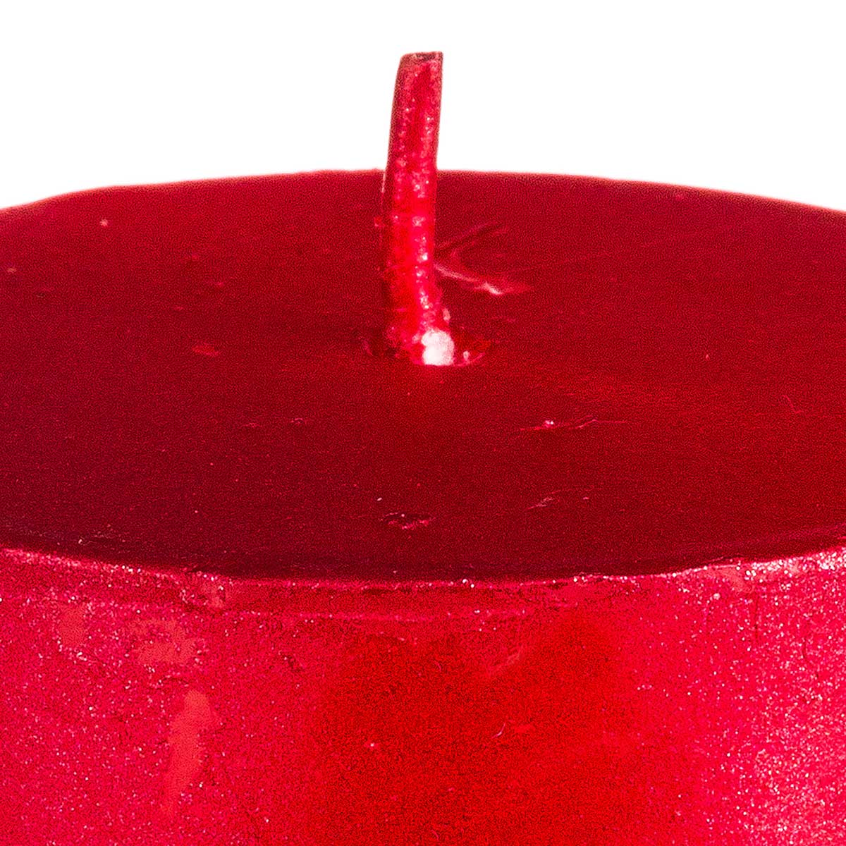 Conjunto de 4 velas vermelhas