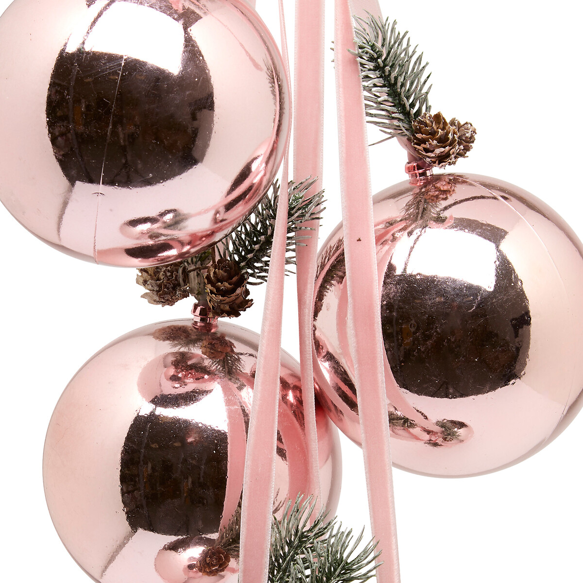 Pendurante de bolas rosa 70cm