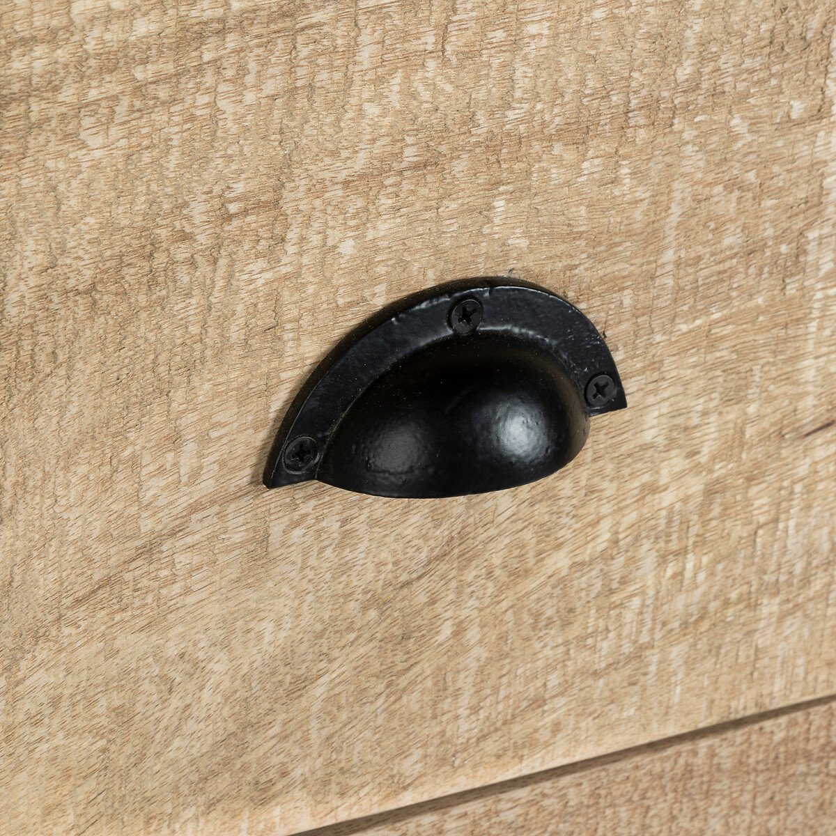 Aparador SILAS castanho em madeira com 6 gavetas