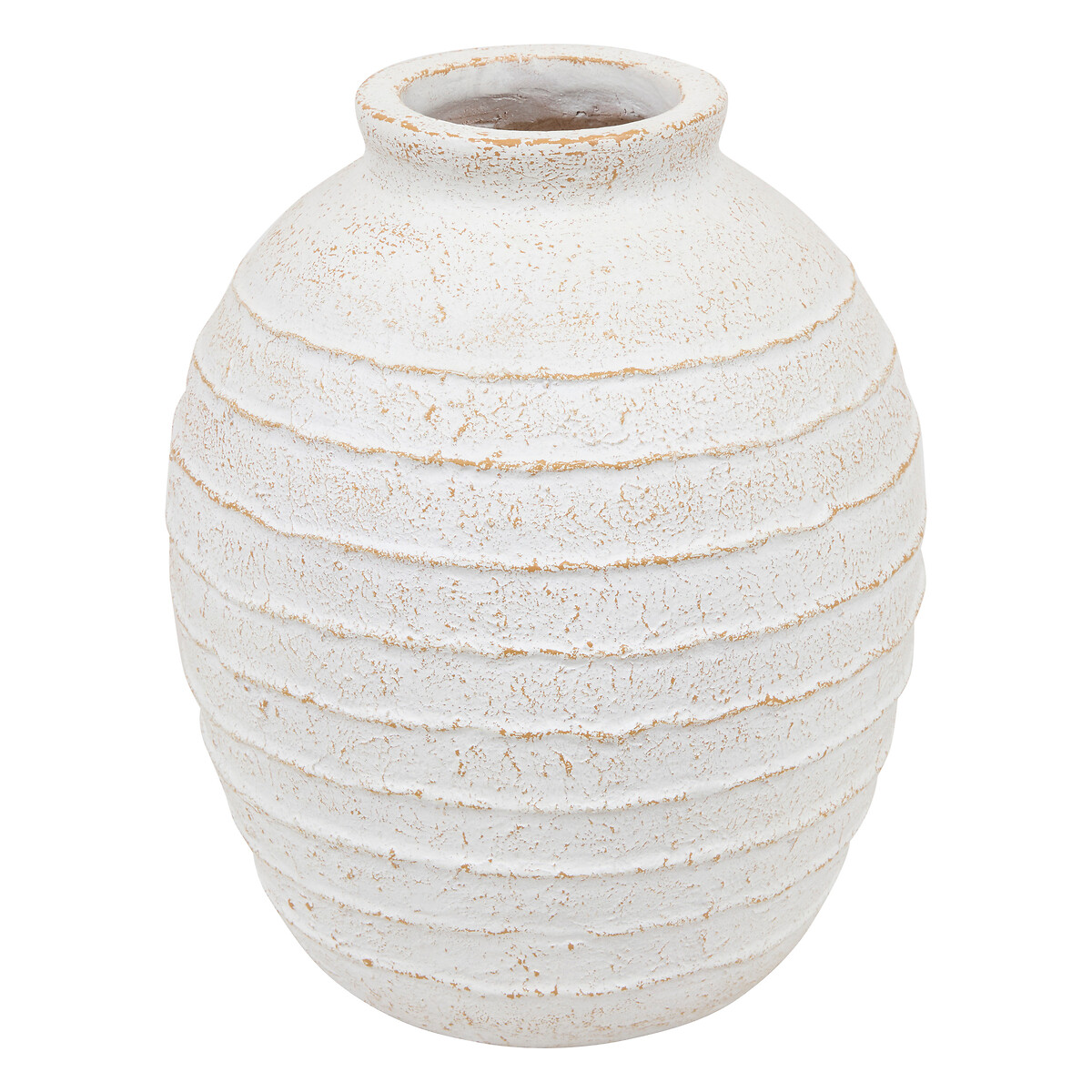 Jarra ROMIA bege em cerâmica 38cm,  Jarra ROMIA bege em cerâmica 38cm