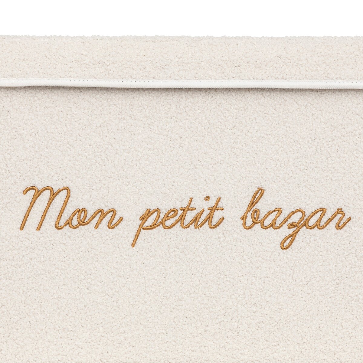 Caixa de arrumação FERME bouclet branca