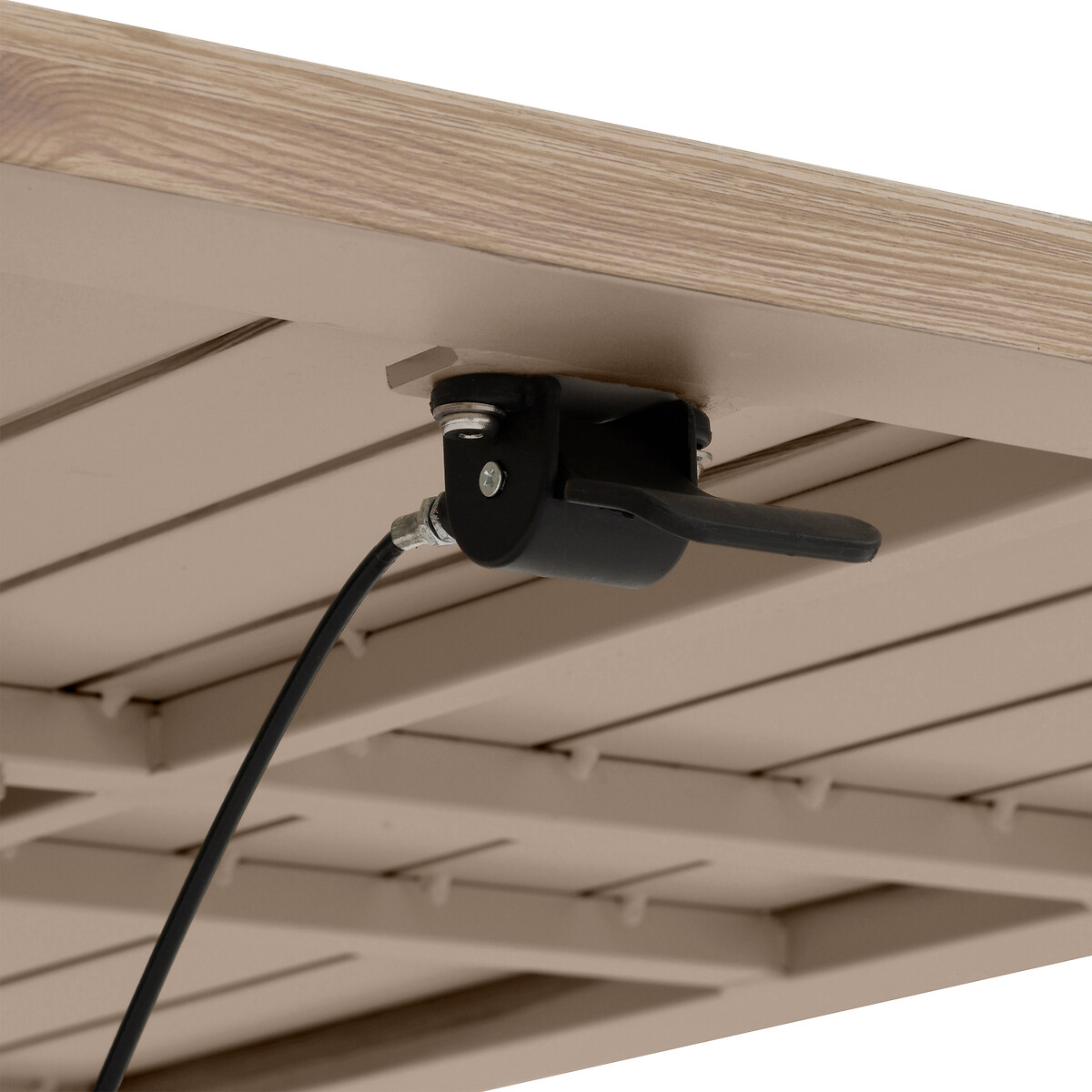 Mesa de centro SALIMIA elev&aacute;vel bege