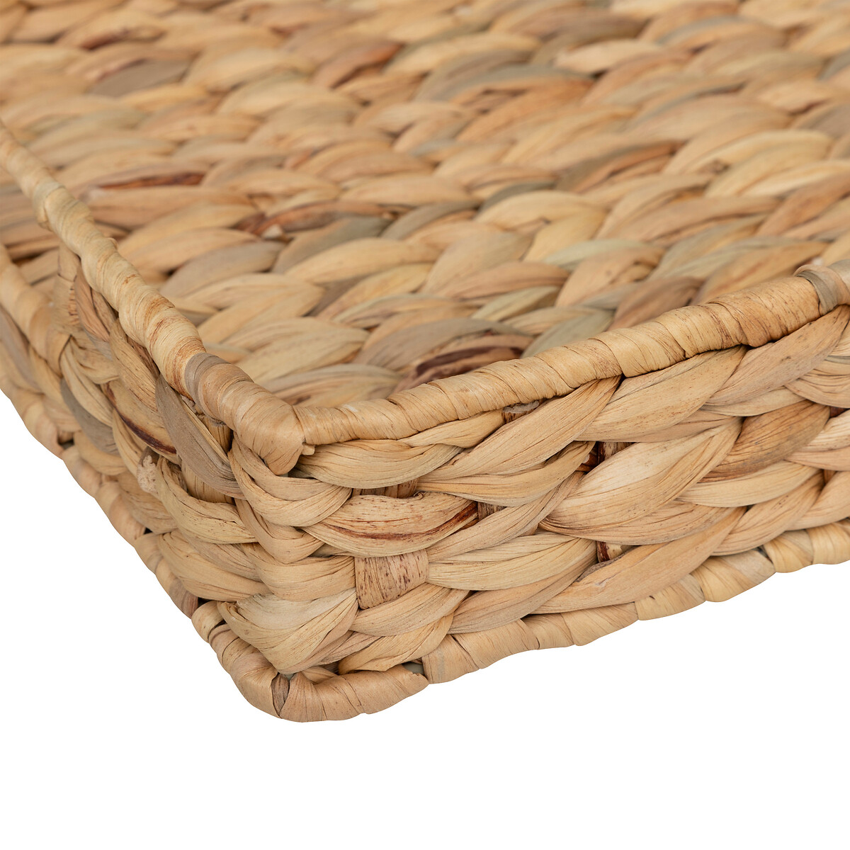 Tabuleiro retangular HARMONY bege em juta