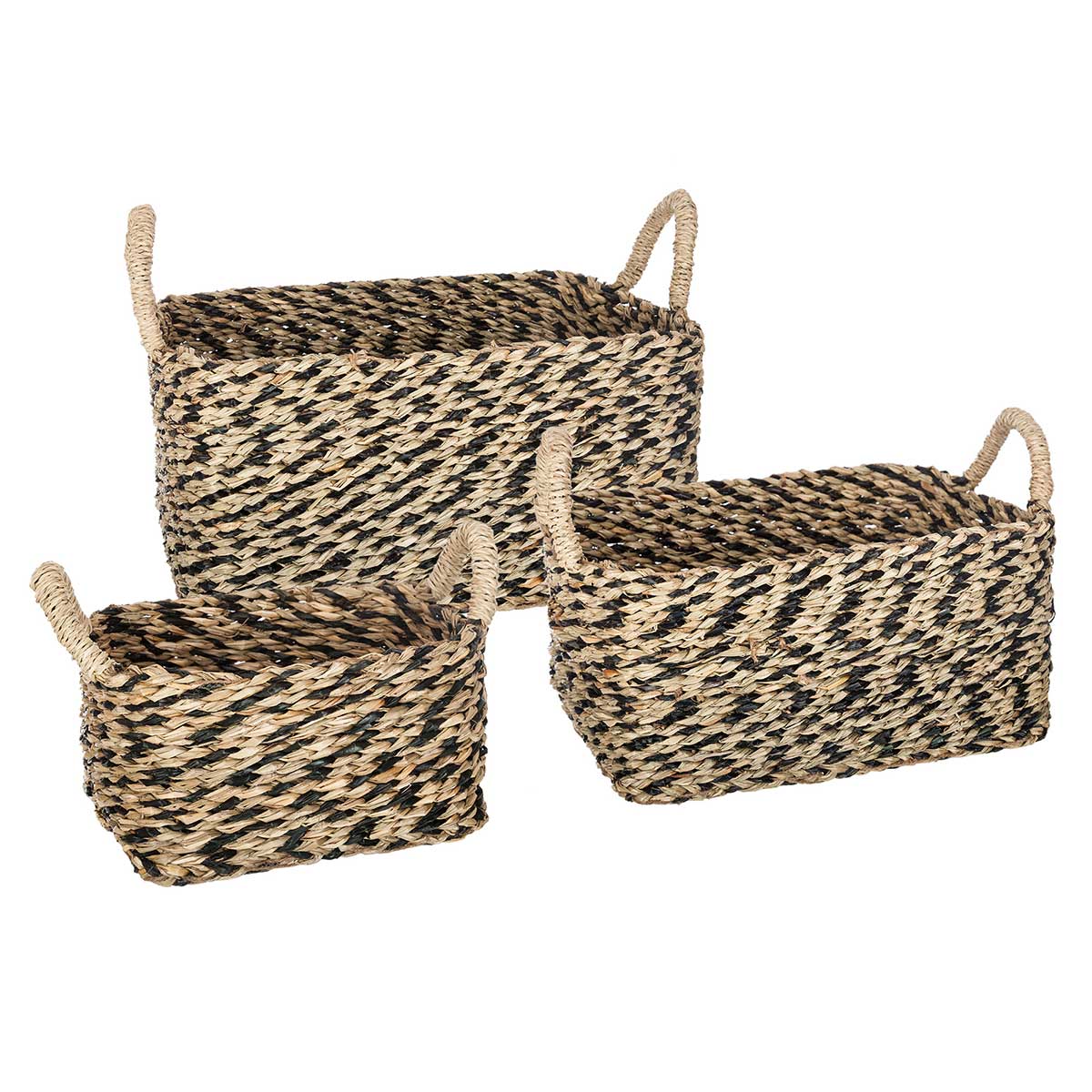 Cesto seagrass retangular ETNIC 14x33,5cm