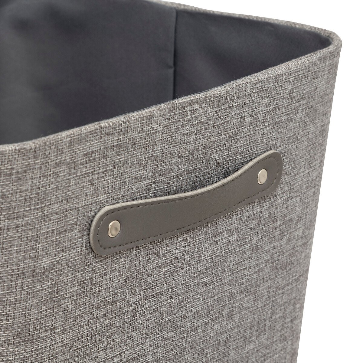 Caixa de arruma&ccedil;&atilde;o ROUNDY cinza 31x31cm