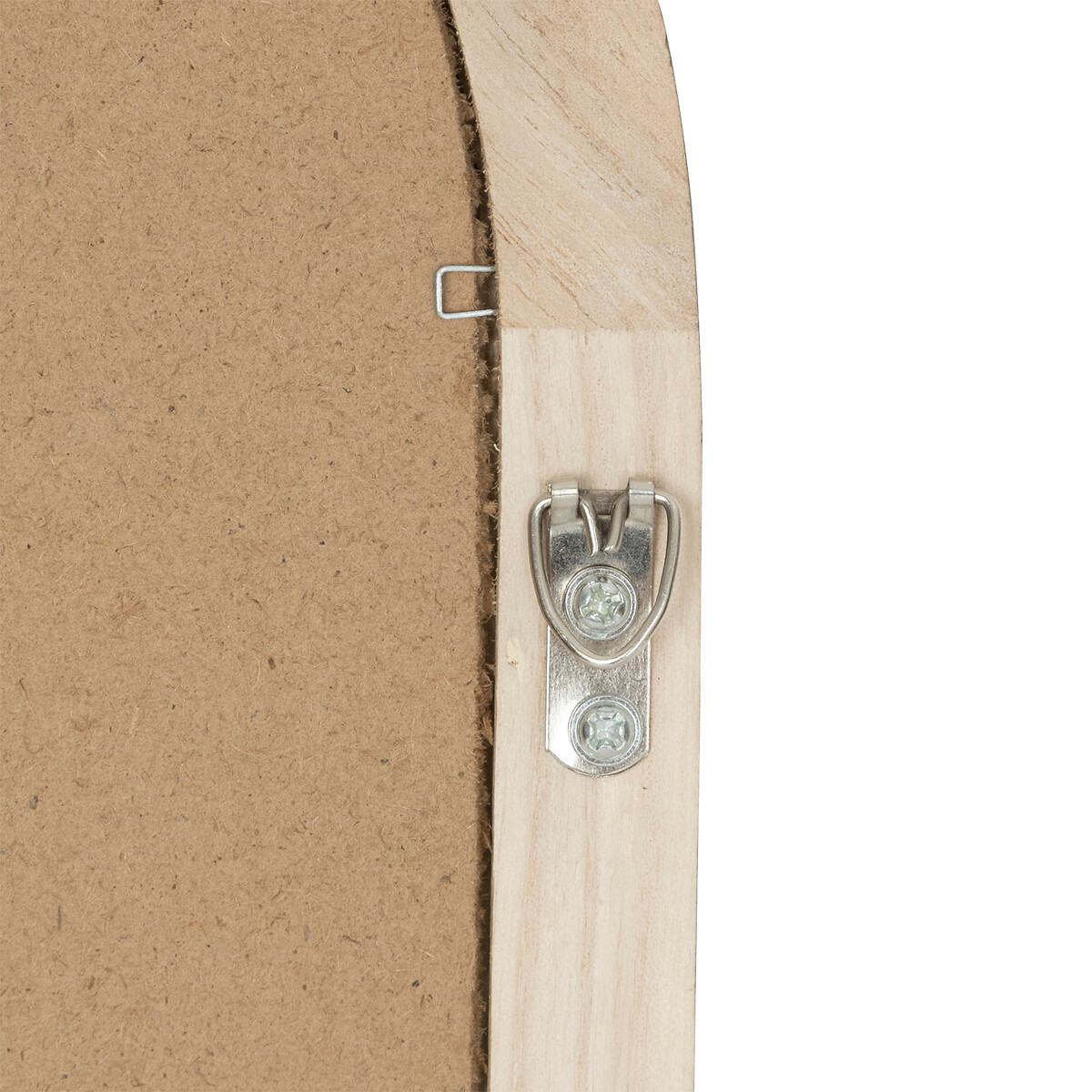 Espelho de parede LORENZA castanho em madeira