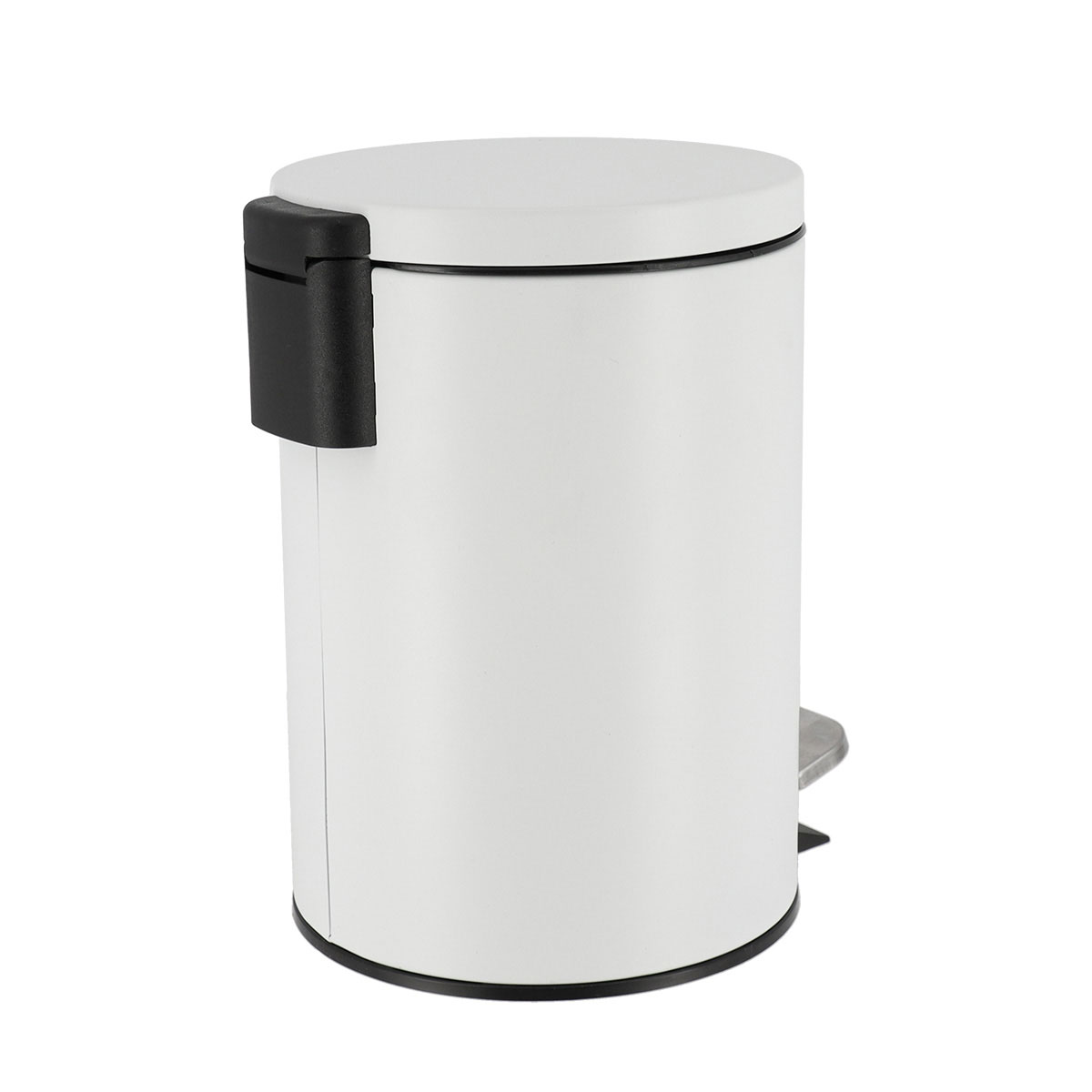 Balde wc branco inox 3l